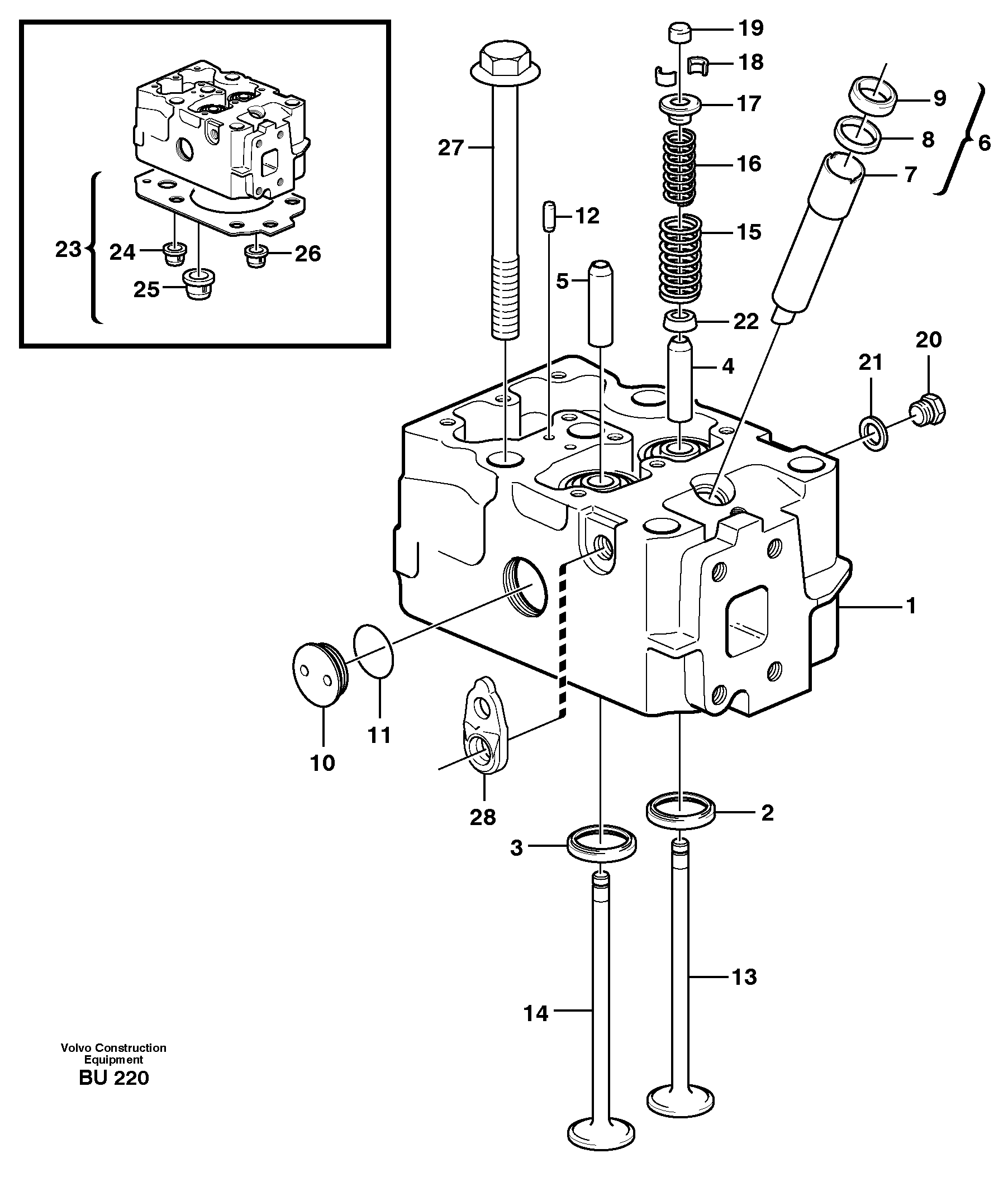 Головка цилиндров VOE8194496 VOLVO