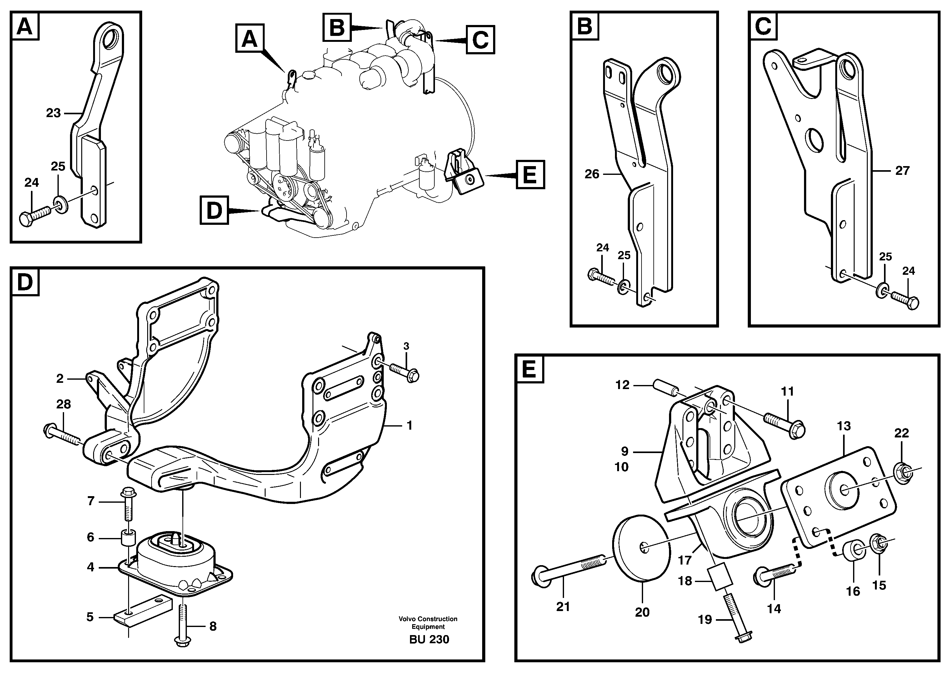 For upper engine part VOE1082353 VOLVO