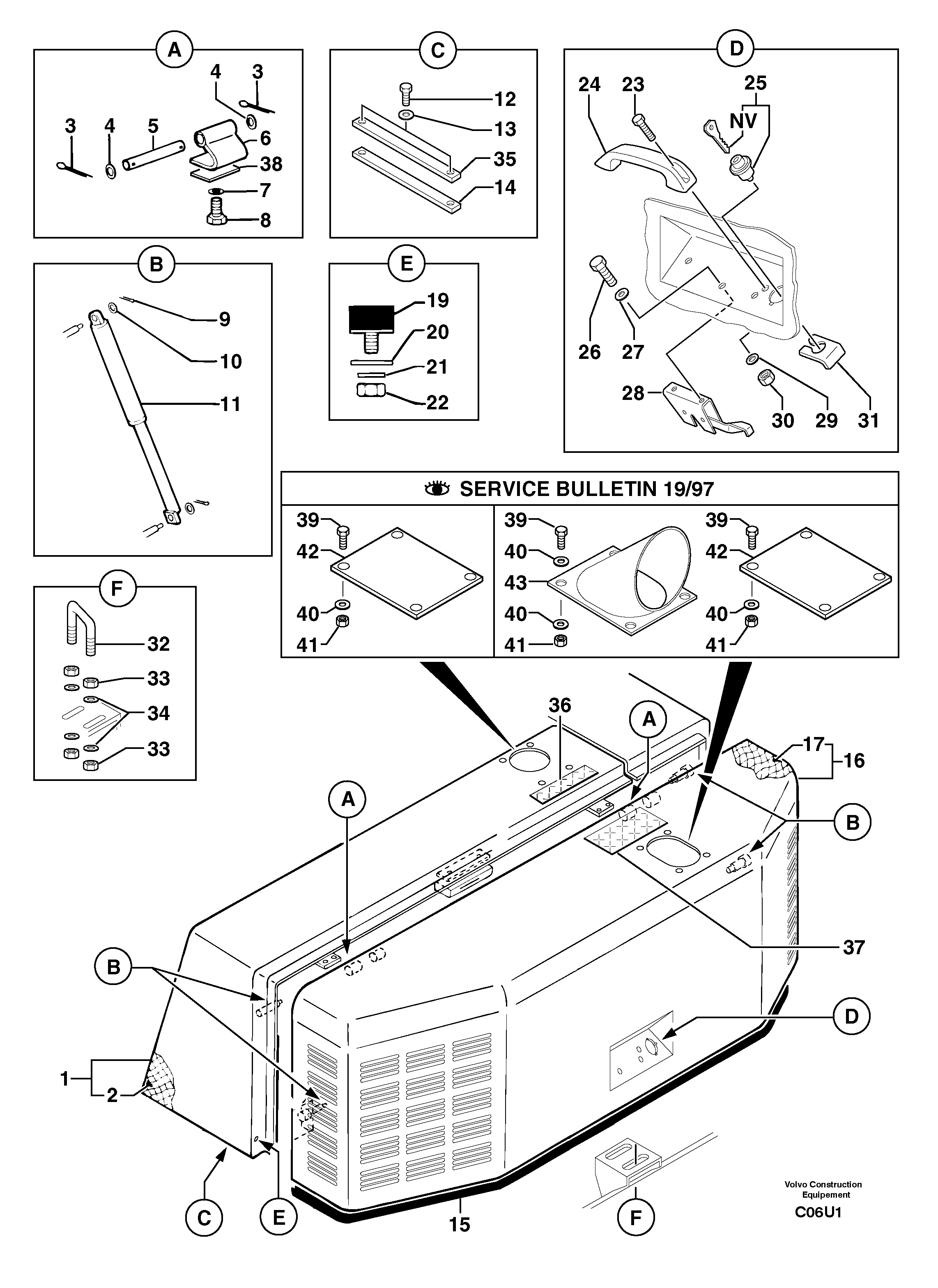 Protecting plate PJ3280218 VOLVO