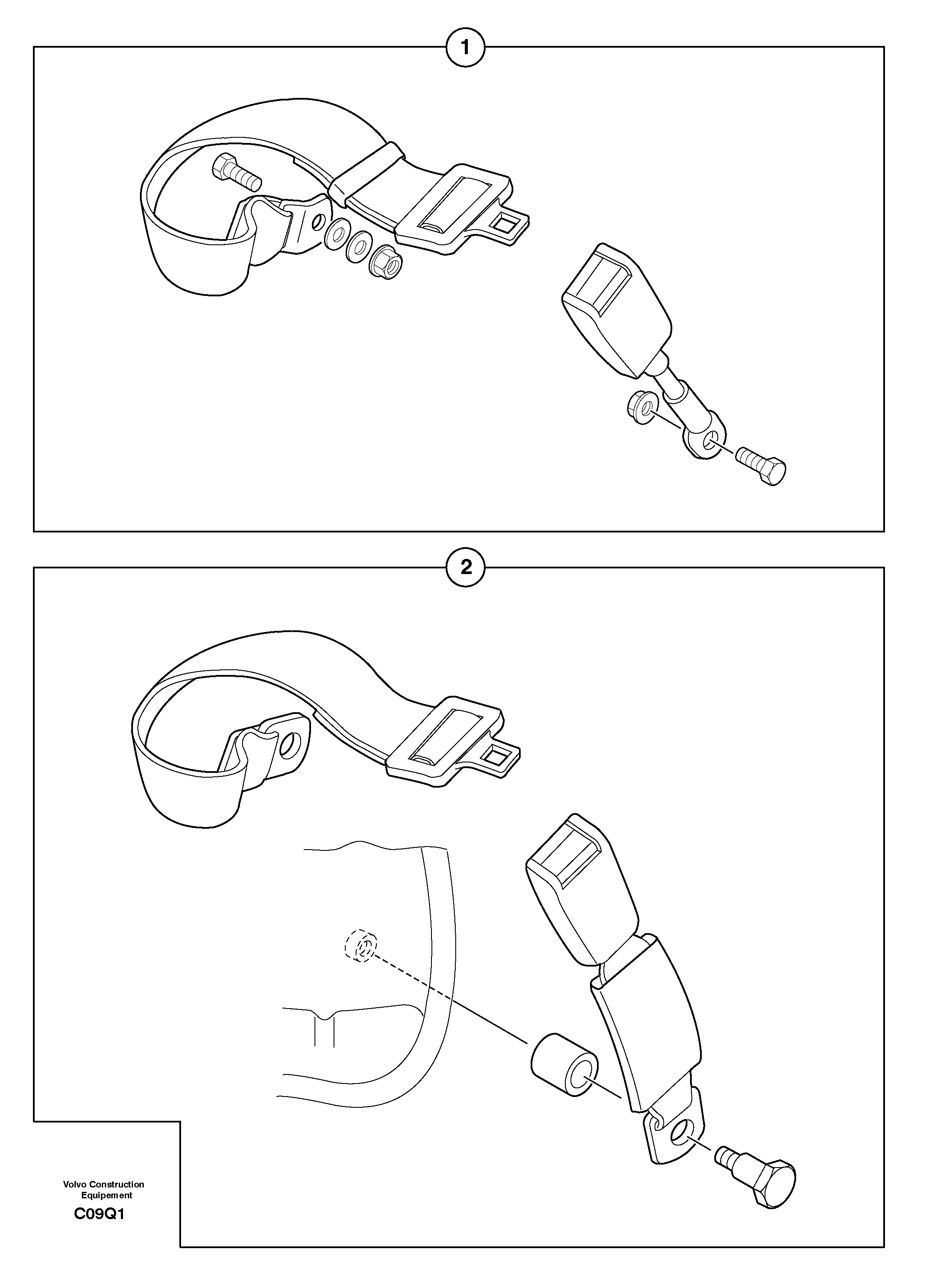 Safety belt PJ5320079 VOLVO