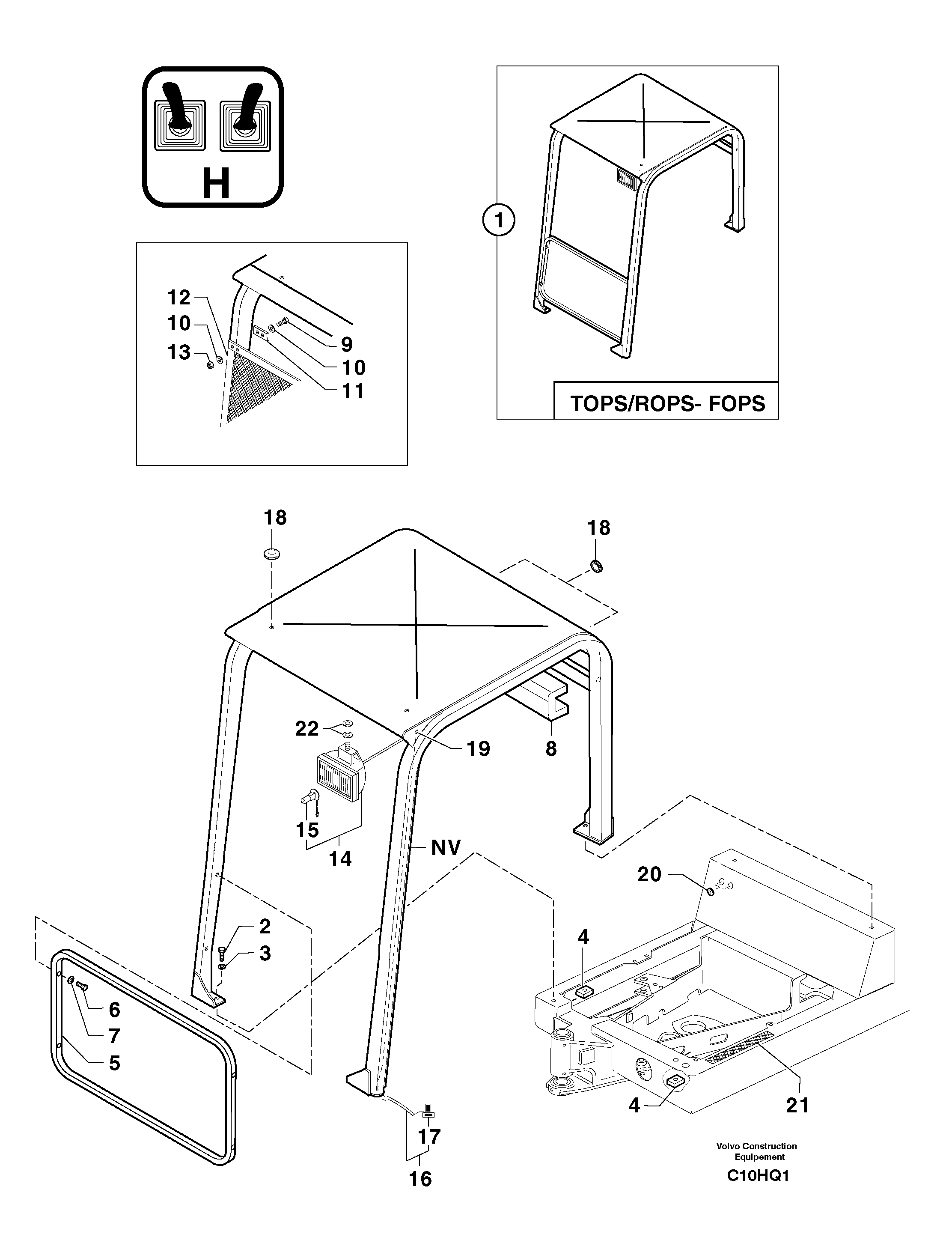 Square Nut PJ4450048 VOLVO