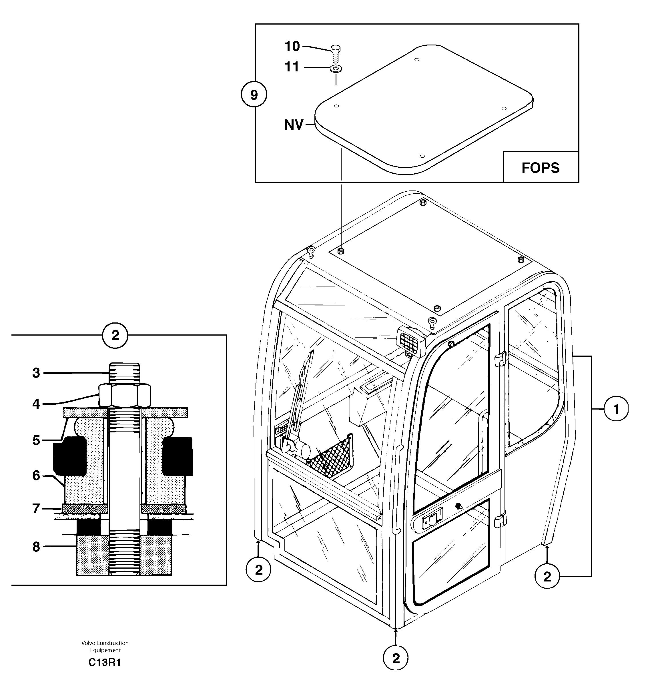 Lock nut PJ4450053 VOLVO