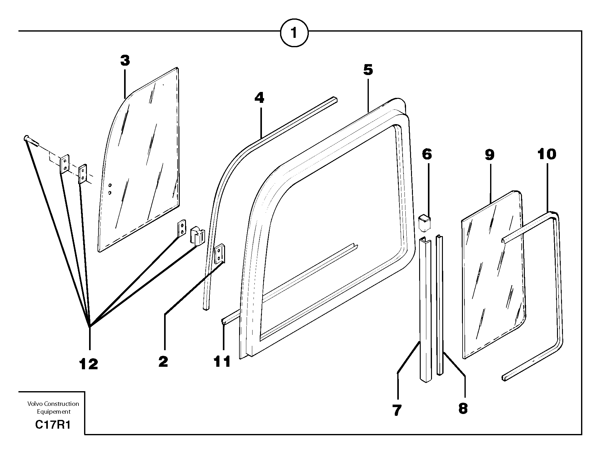 Sliding Window PJ7415565 VOLVO