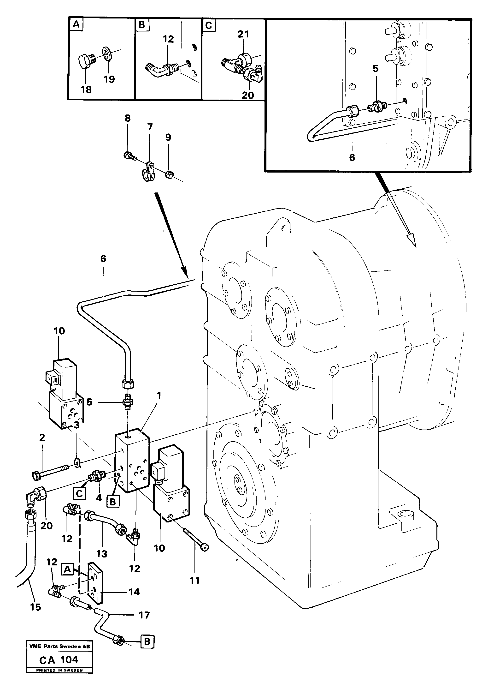 Pipe VOE4953945 VOLVO