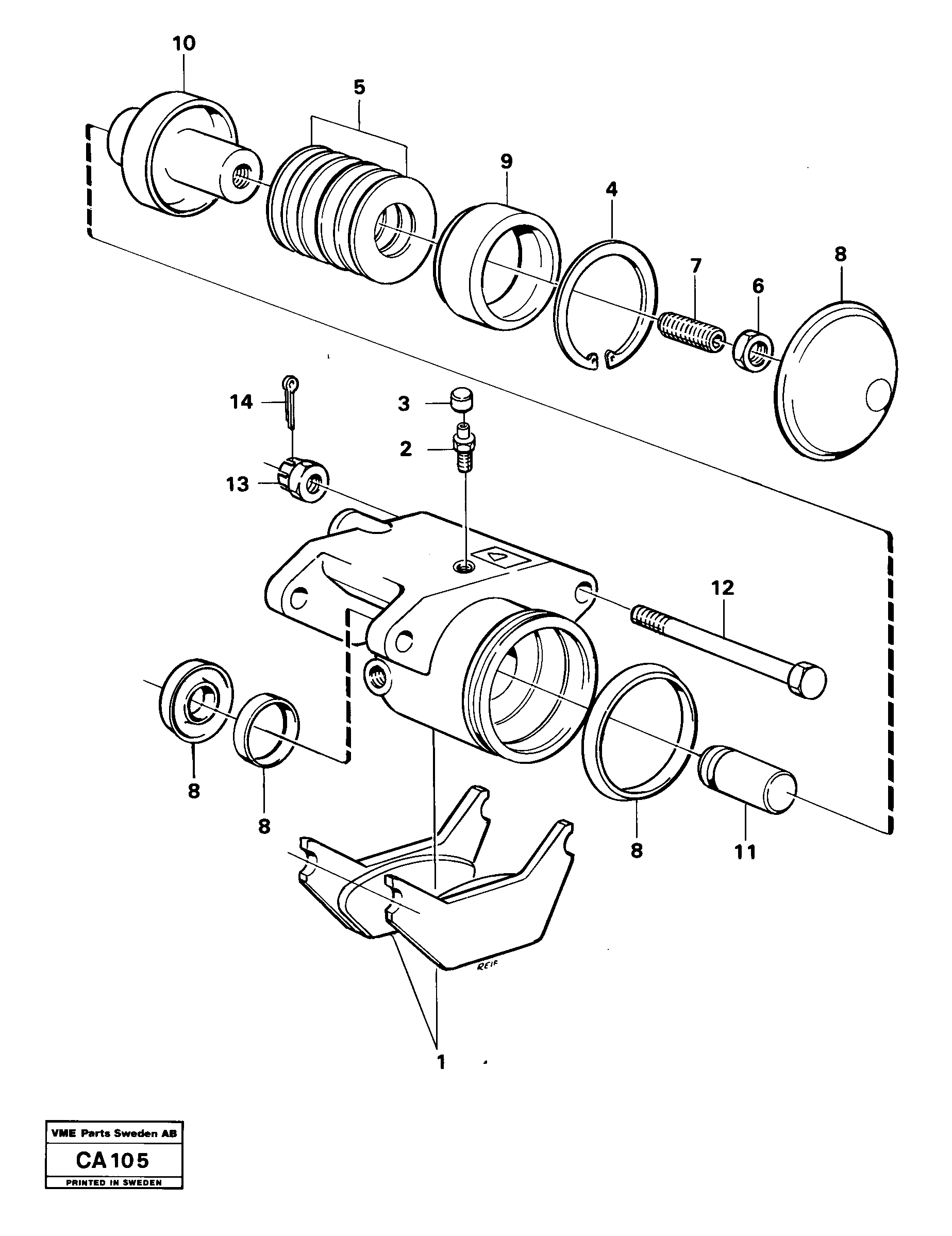 Tube assembly L.h. RM/VOE13962964 VOLVO