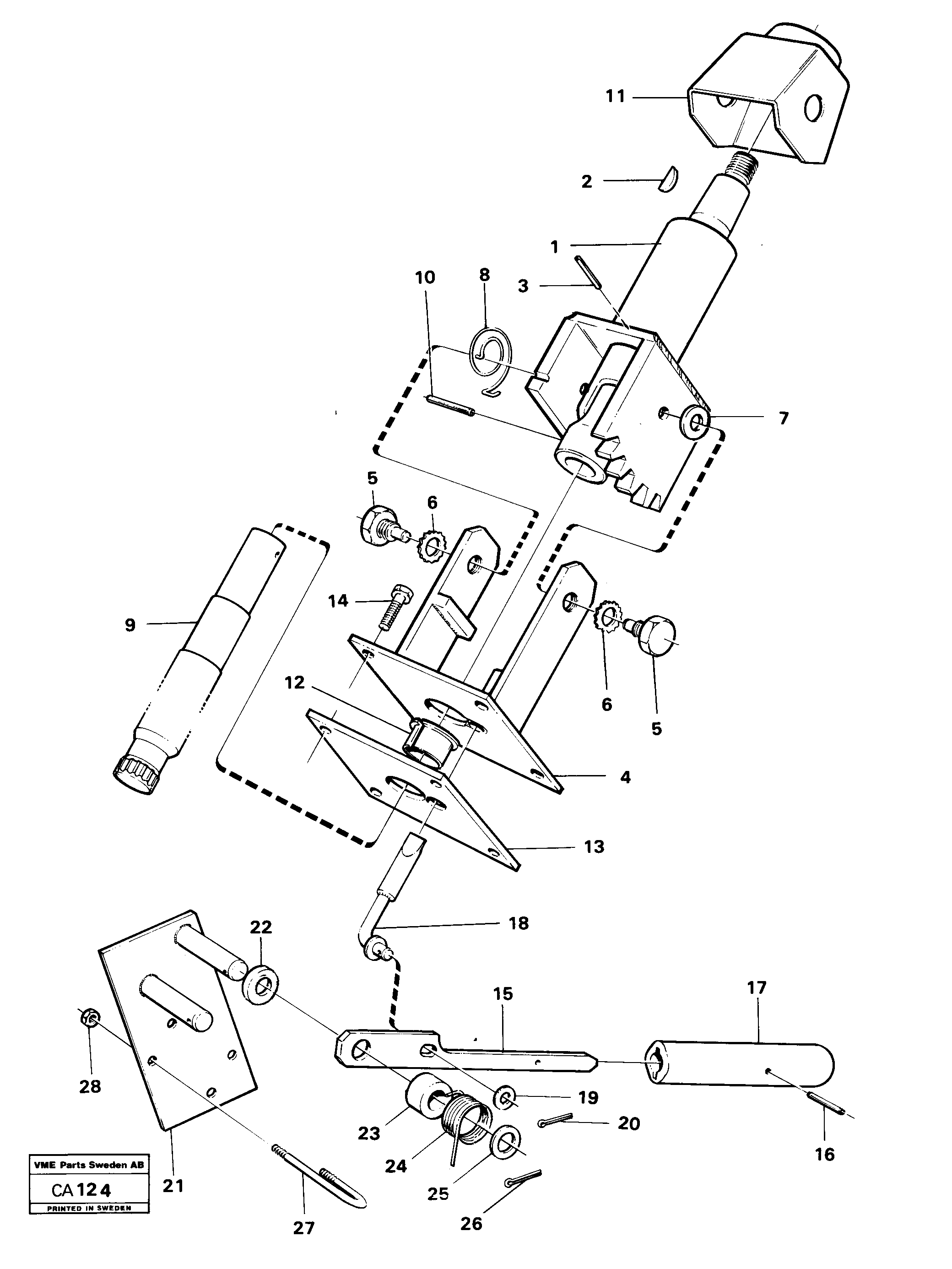 Piston rod VOE11008641 VOLVO