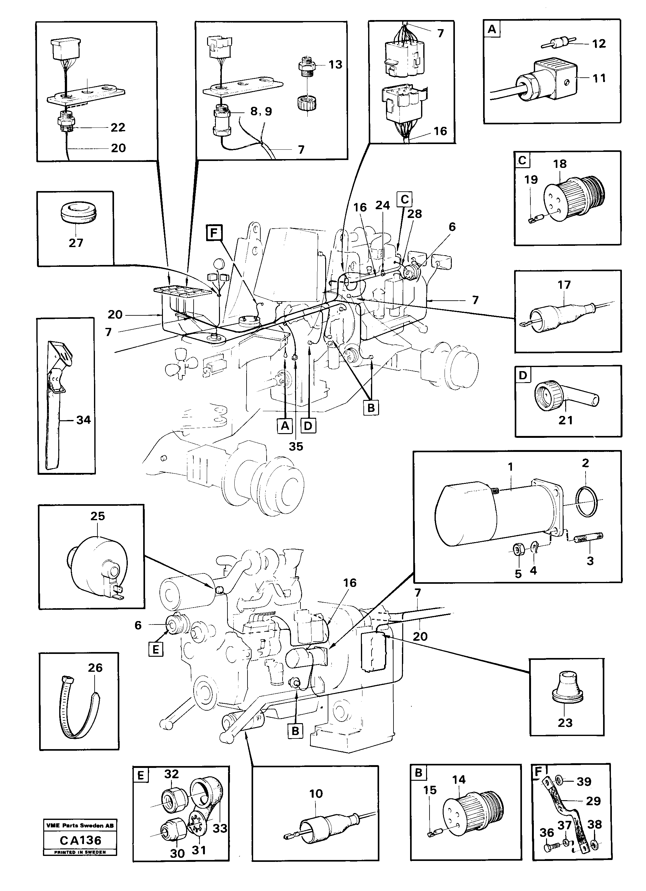 Cable harness VOE4766476 VOLVO