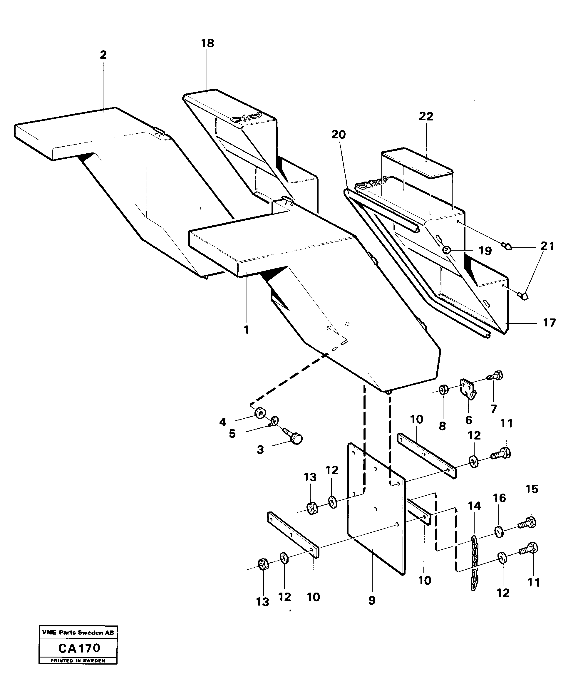 Front Mudguard VOE4953440 VOLVO