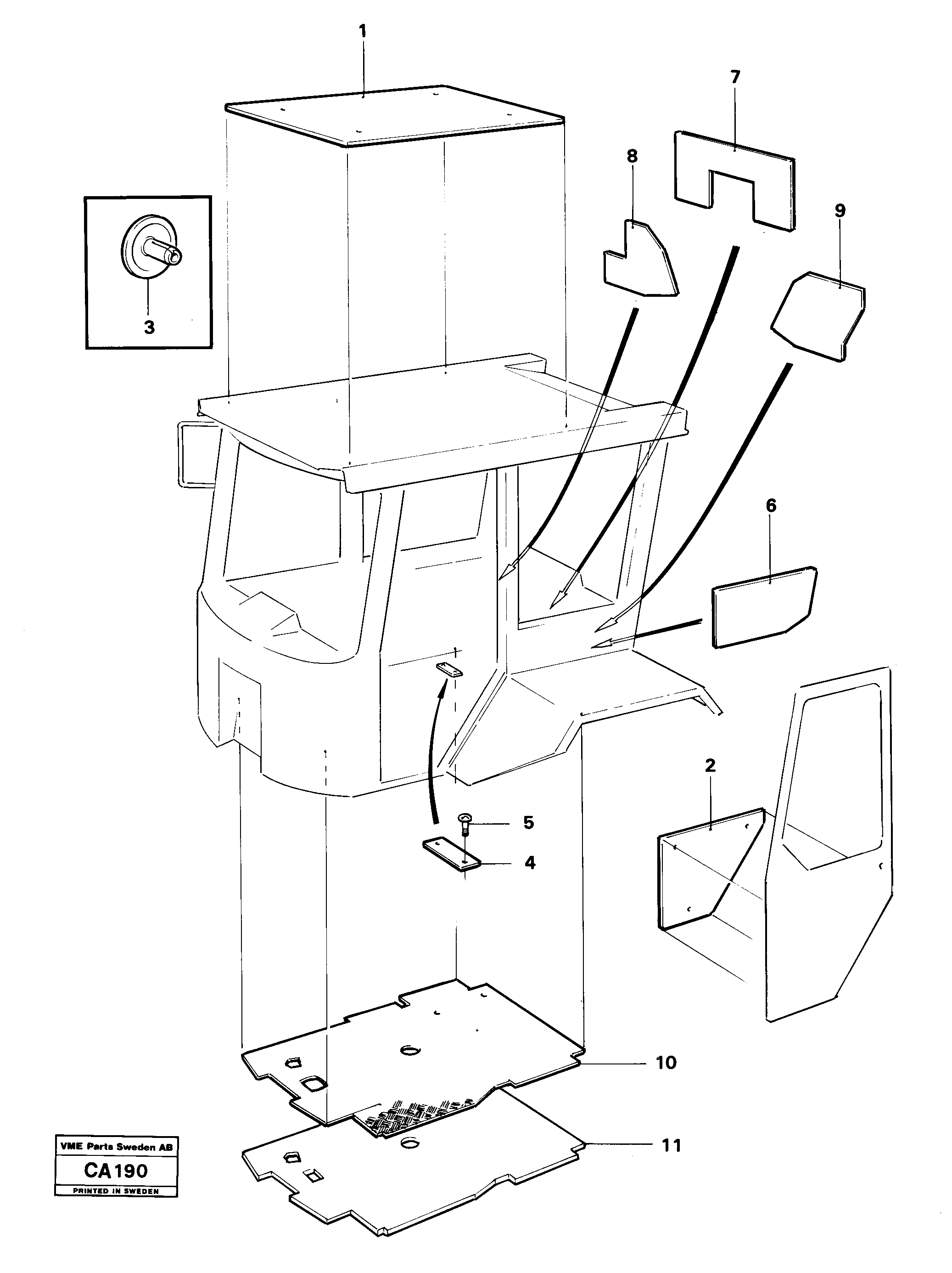 Insulation VOE11008680 VOLVO