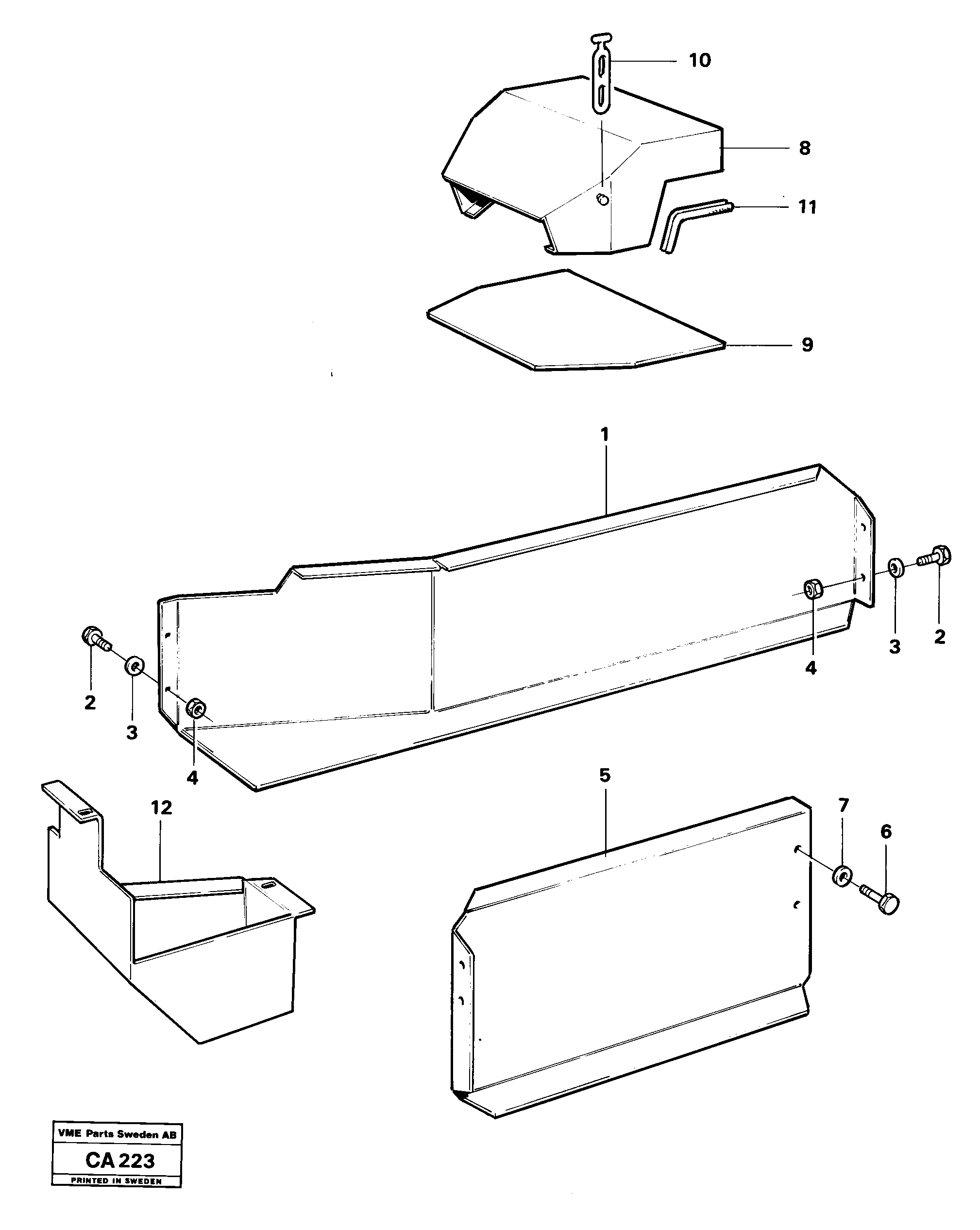 Cover plate VOE4953377 VOLVO