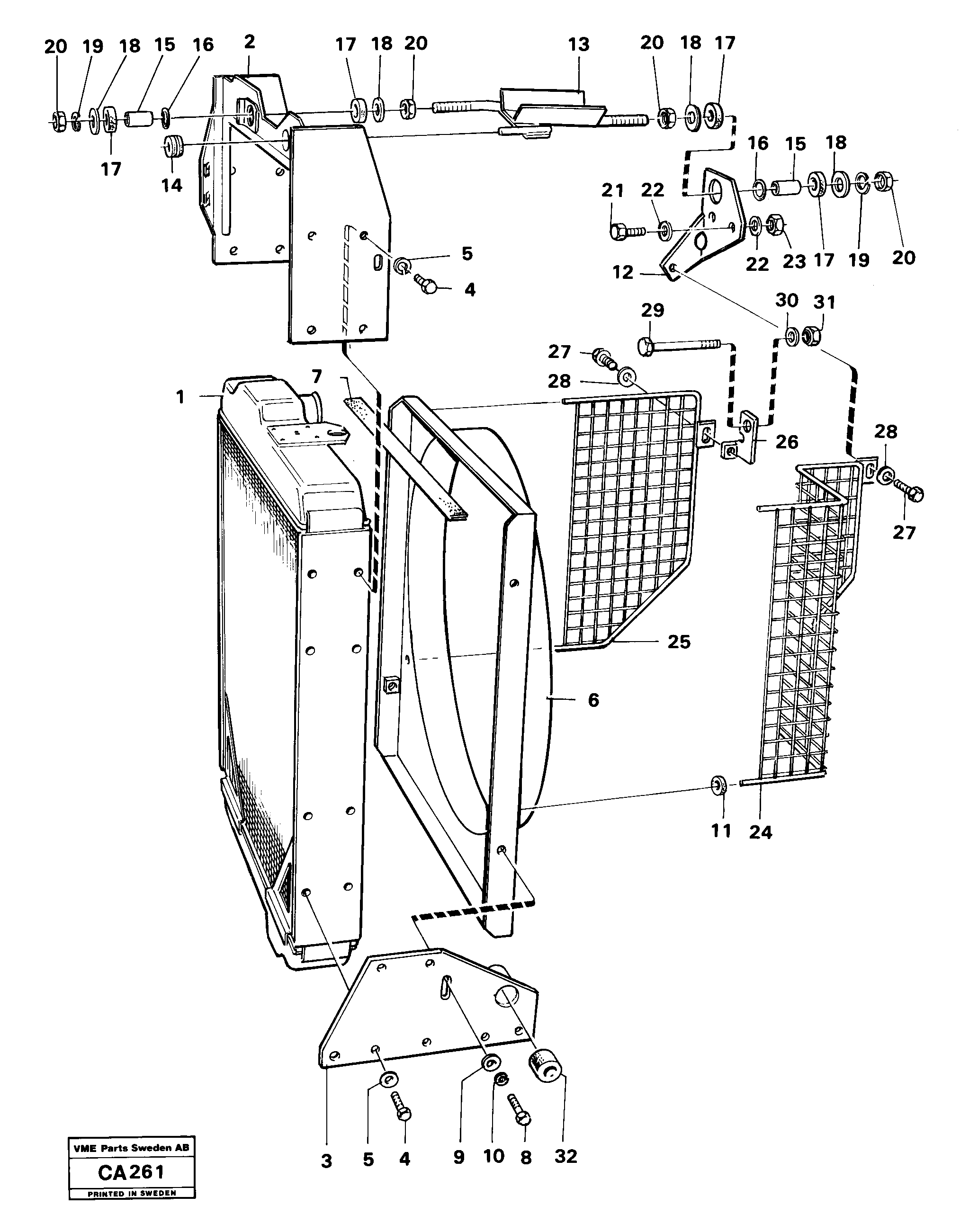 Fan Protector VOE4766561 VOLVO