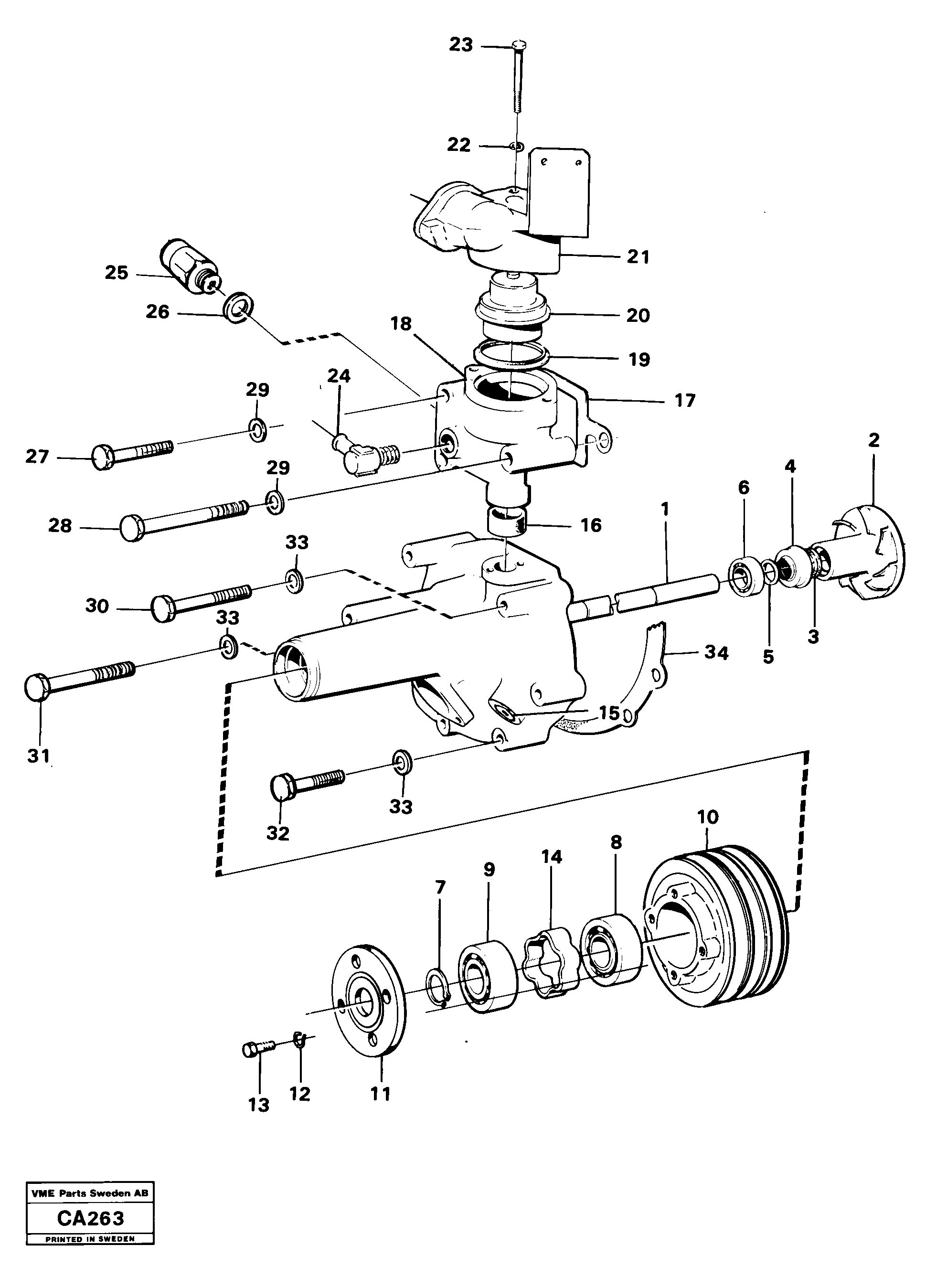 Link Bearing Kit VOE4804524 VOLVO