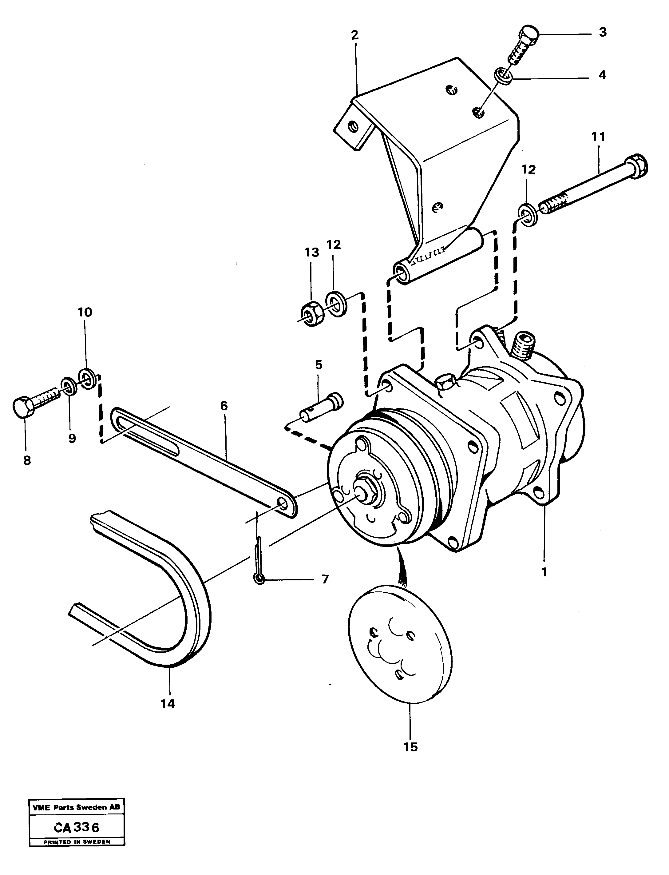 Heating Pipe VOE4953635 VOLVO