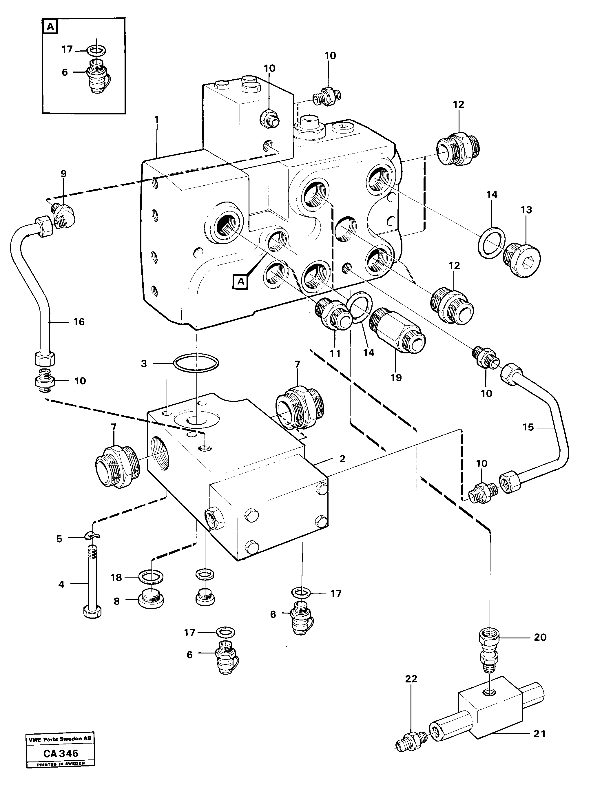 Fuel miser valve VOE11008478 VOLVO