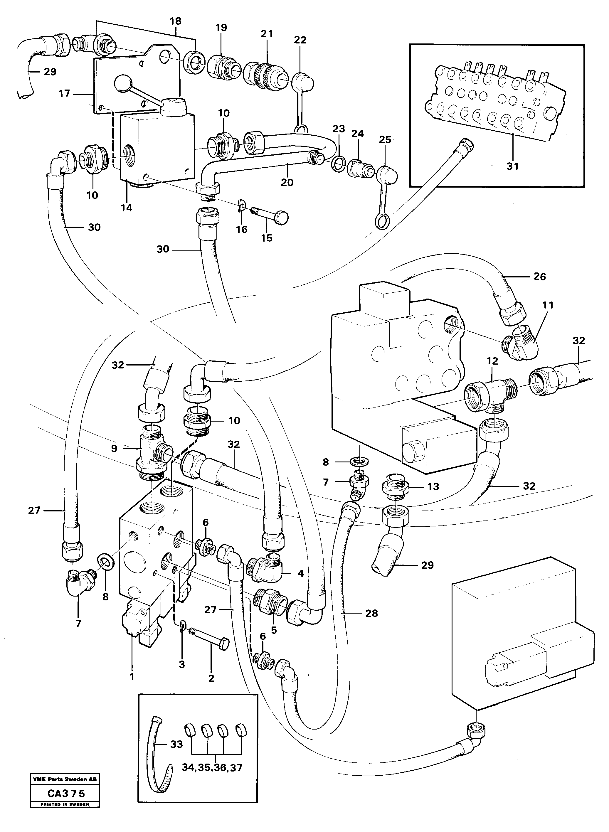 Fuel miser valve VOE4766301 VOLVO
