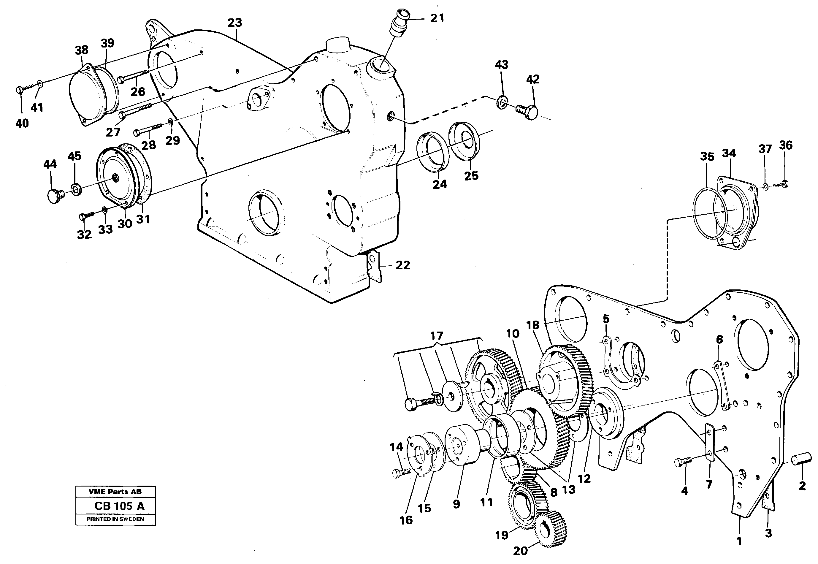 Панель коробки передач VOE11030077 VOLVO