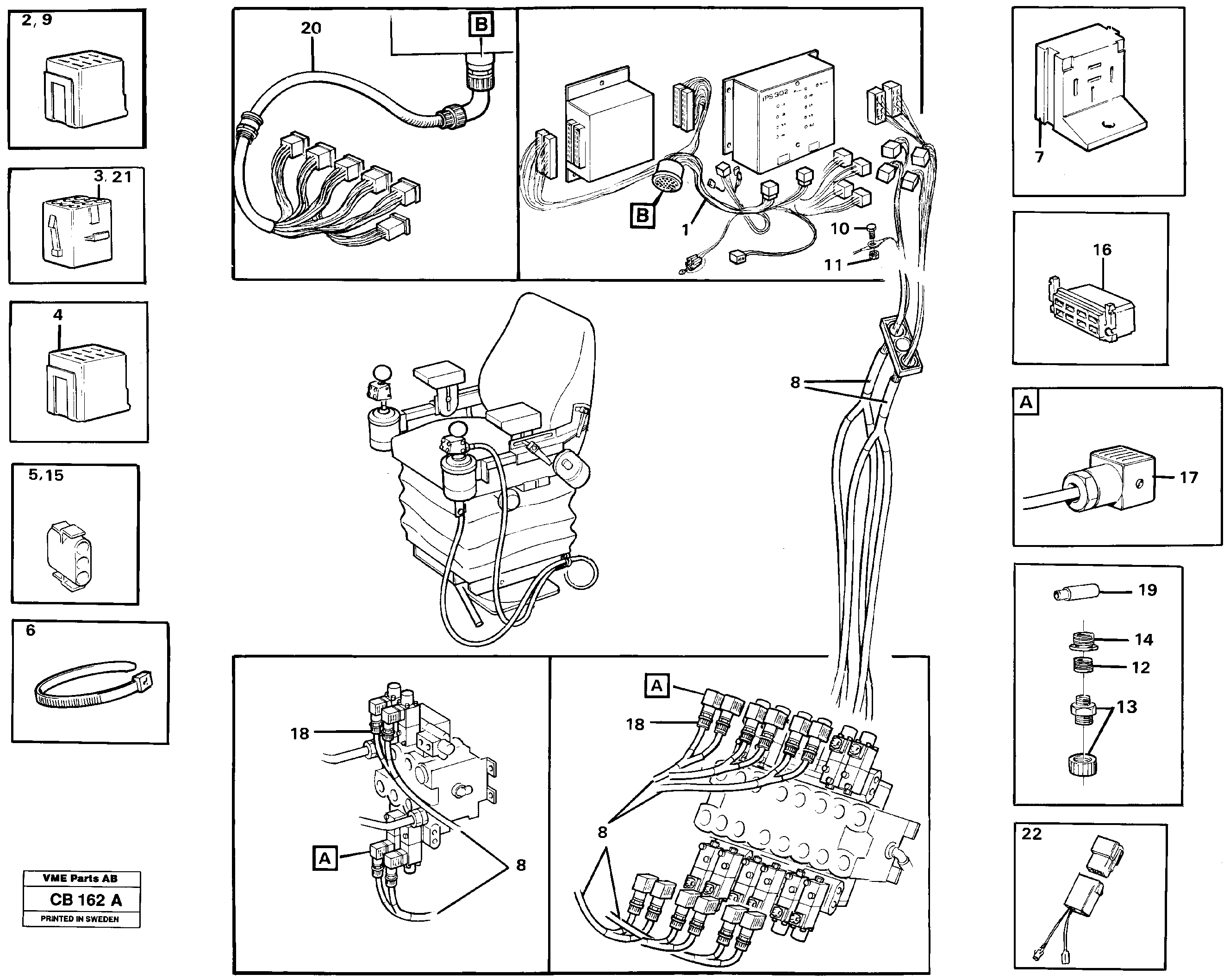 Rubber cushion VOE11099105 VOLVO