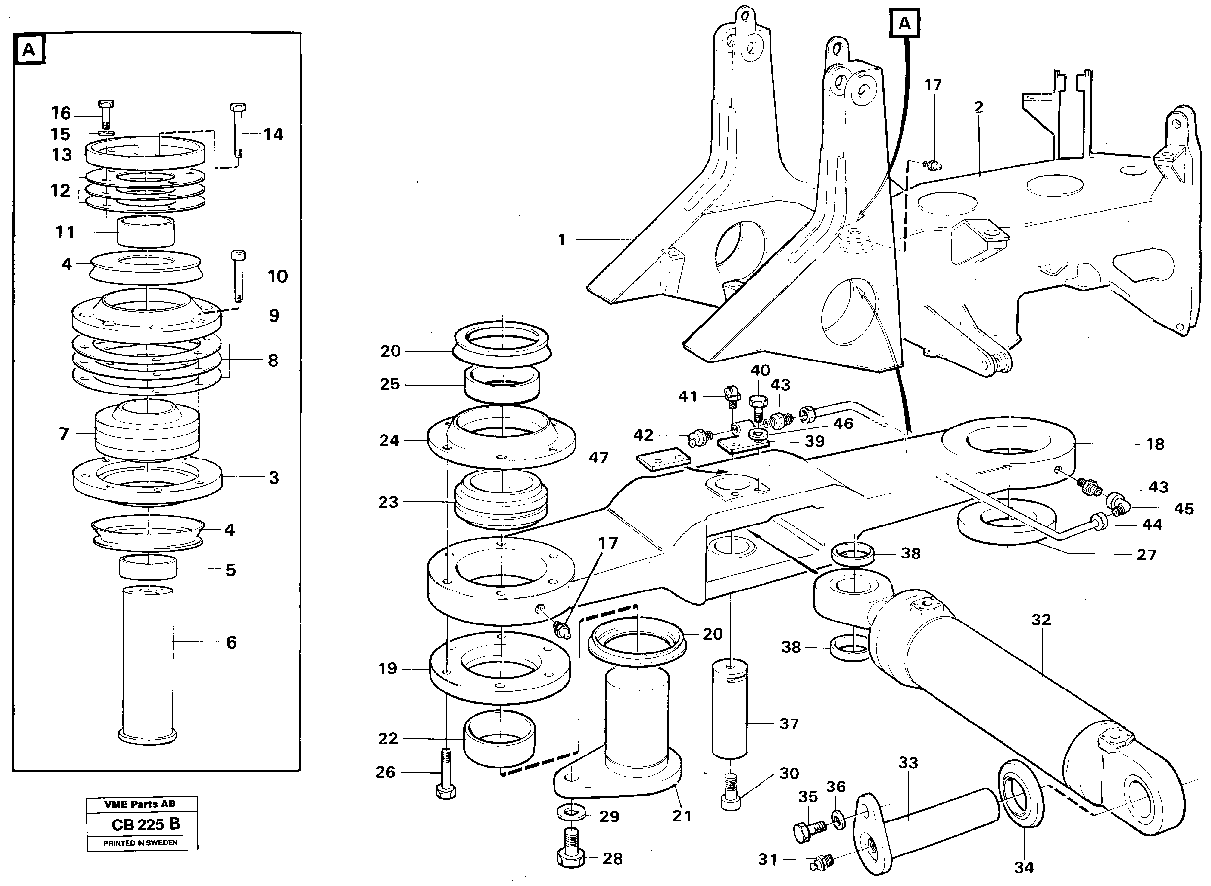 Tube assembly L.h. VOE13963000 VOLVO