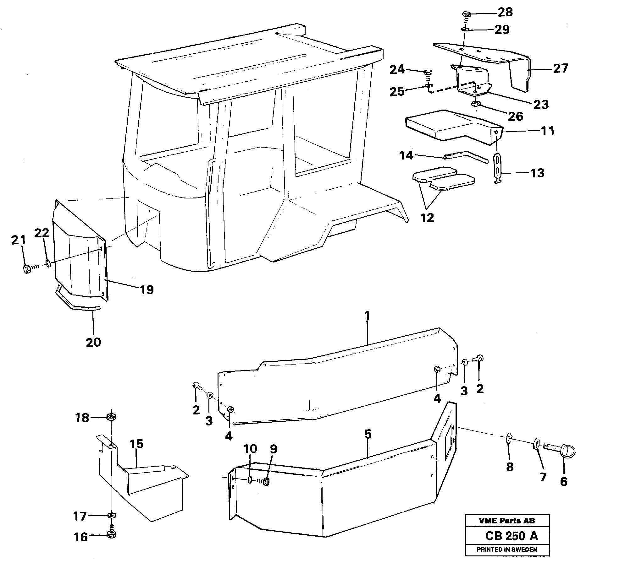 Cover plate VOE11009673 VOLVO