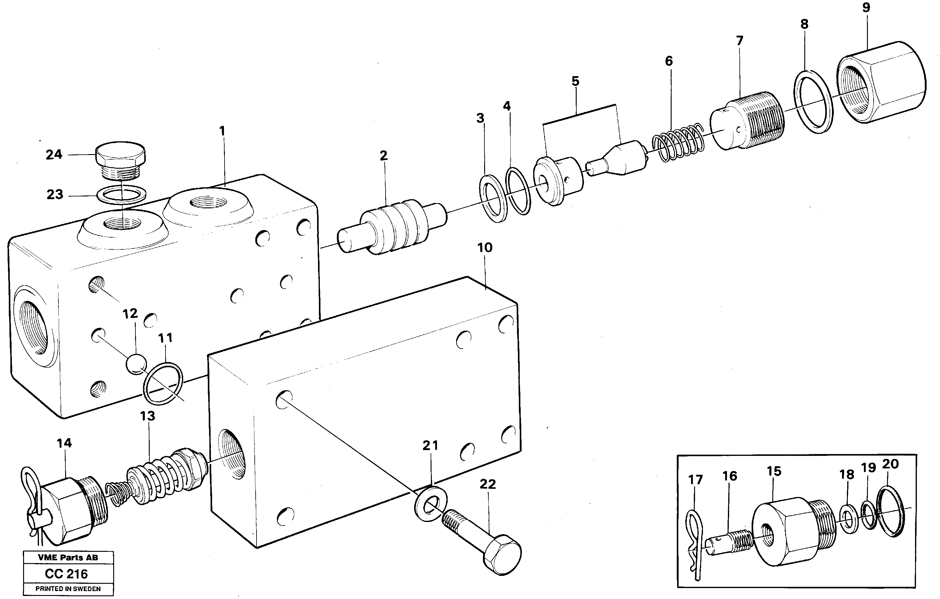 Rubber Clamp VOE4945595 VOLVO