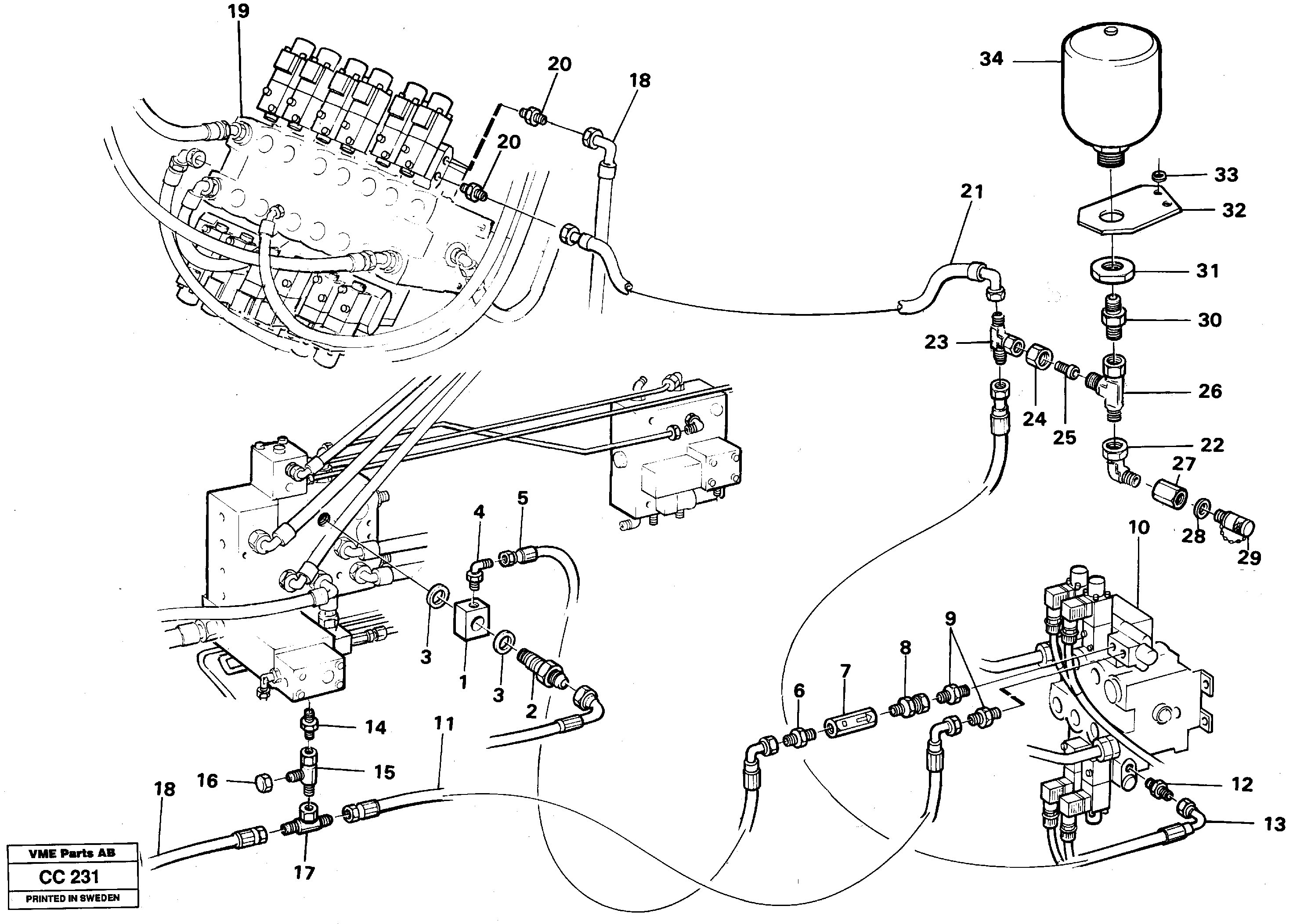 Attaching plate VOE11009665 VOLVO