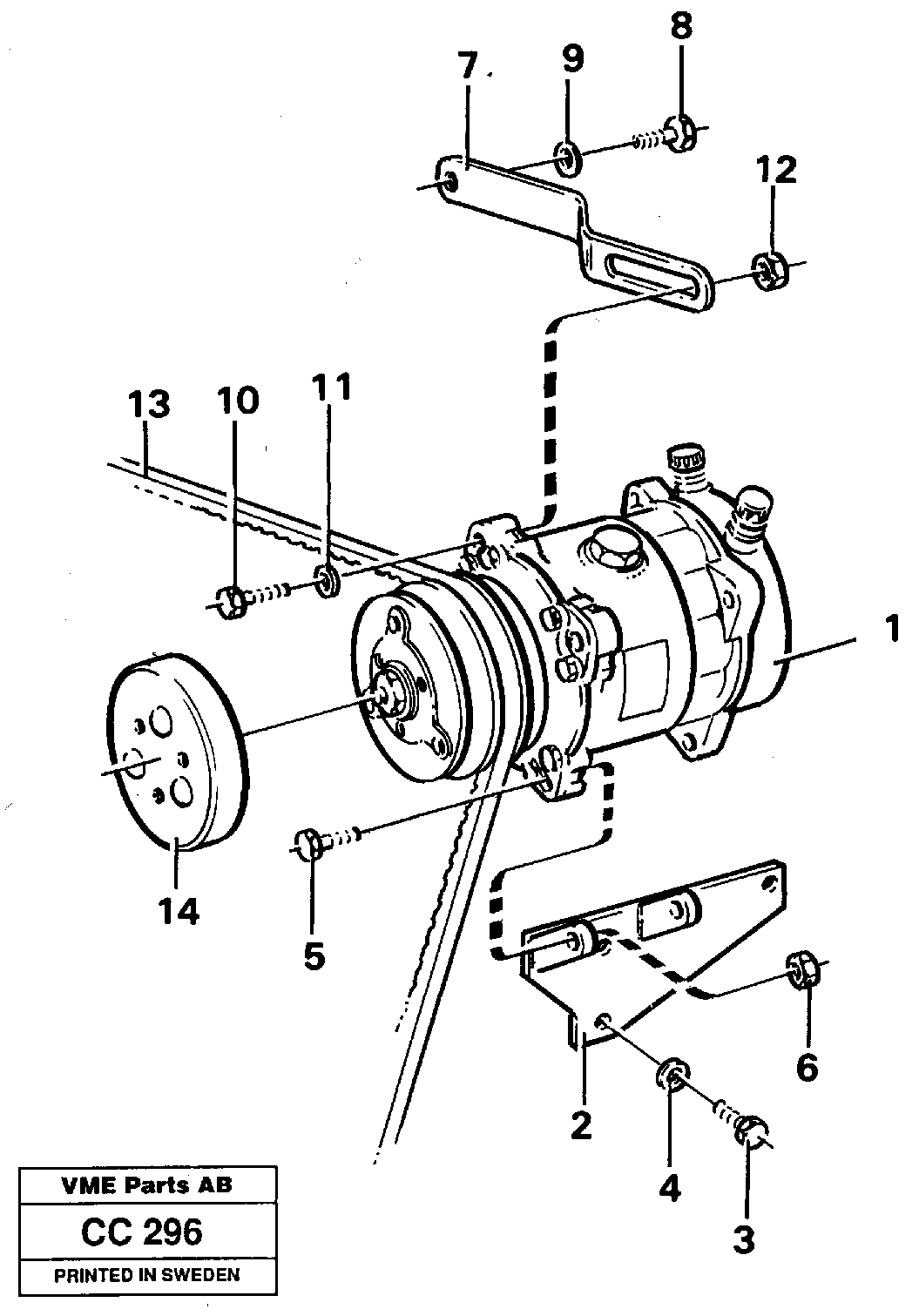 Heating Pipe VOE11099272 VOLVO