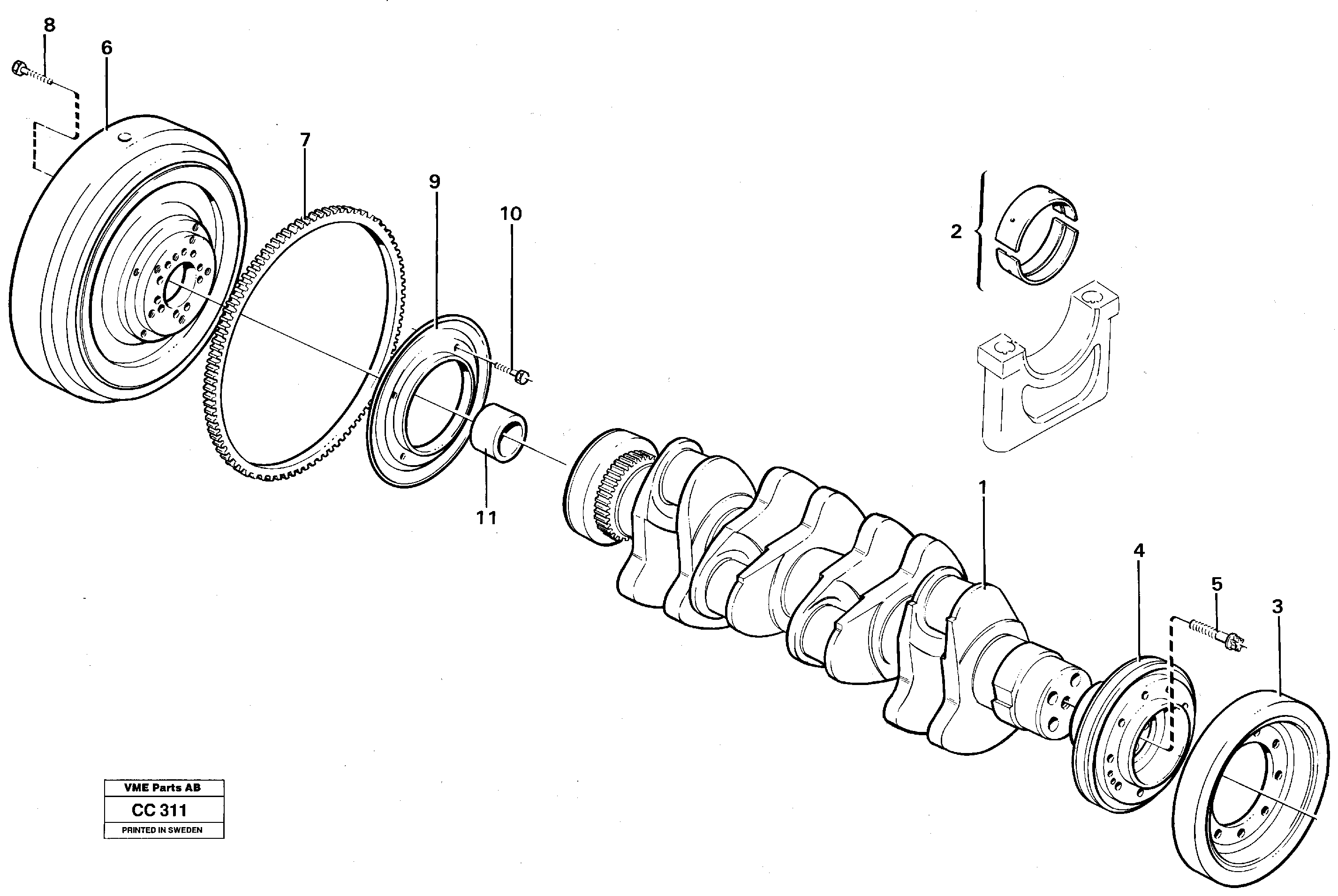 Snap Ring VOE11700308 VOLVO