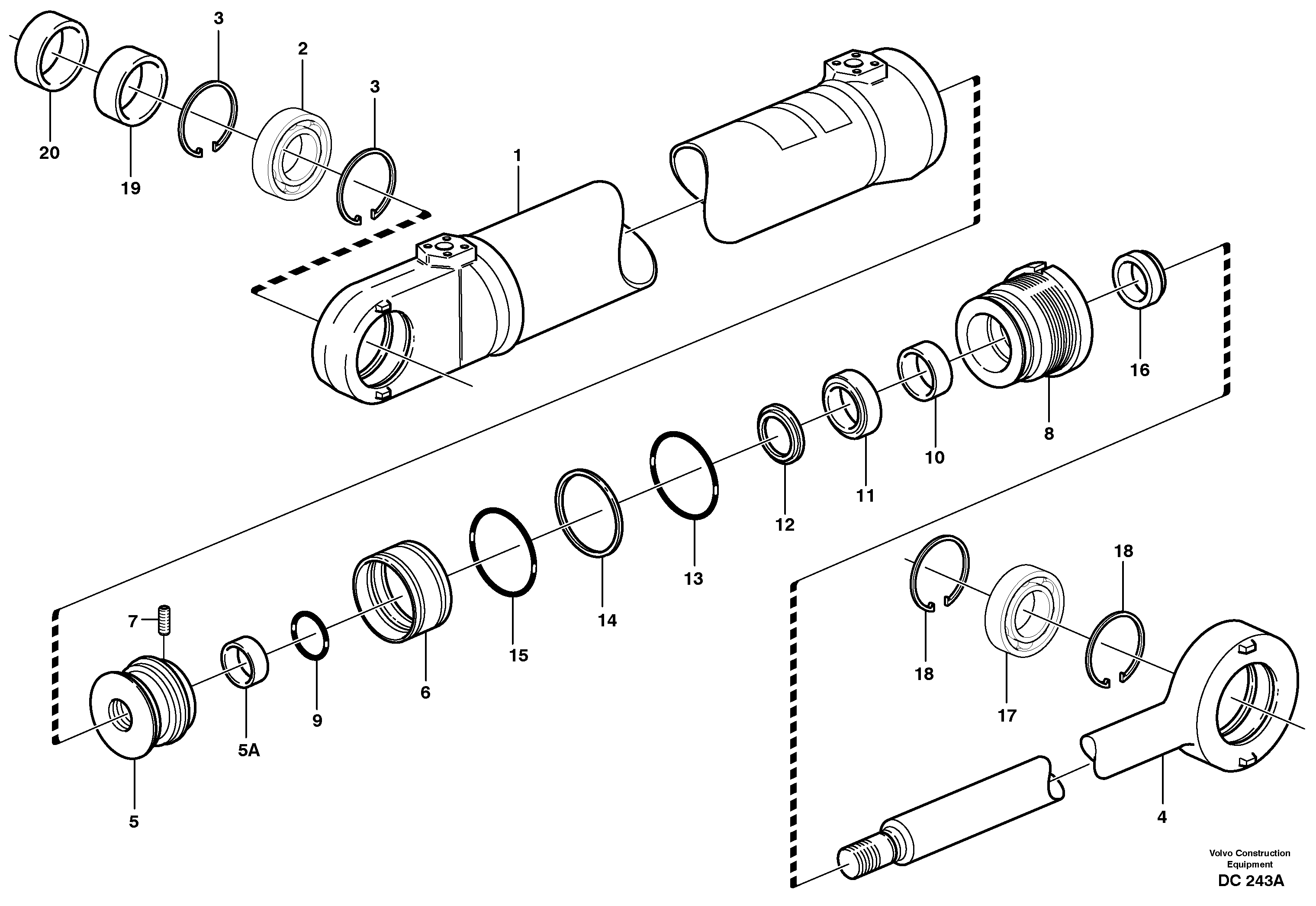 Back-up ring VOE11704148 VOLVO