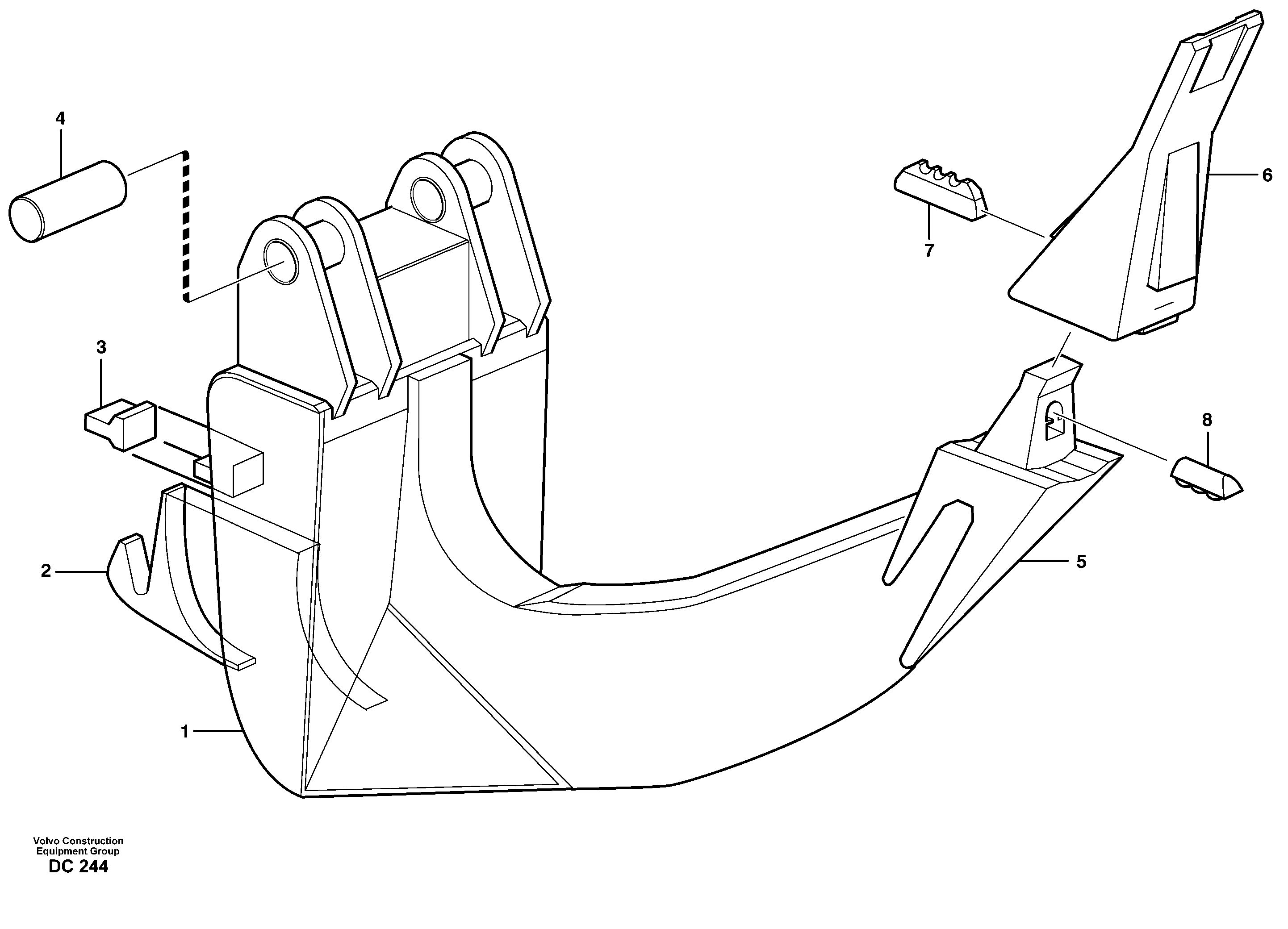 Slide Dog VOE14088024 VOLVO