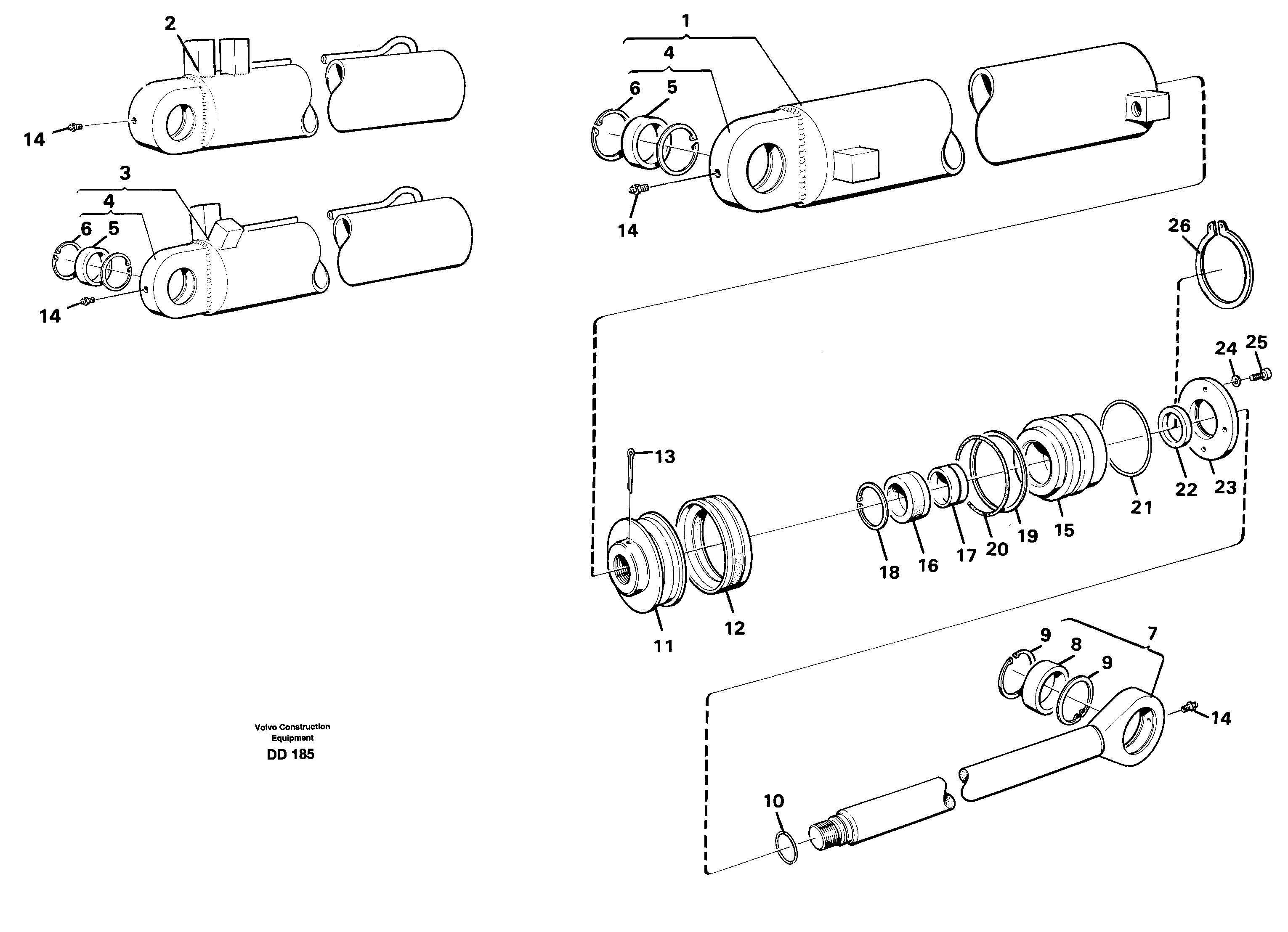Cylinder tube VOE4810565 VOLVO