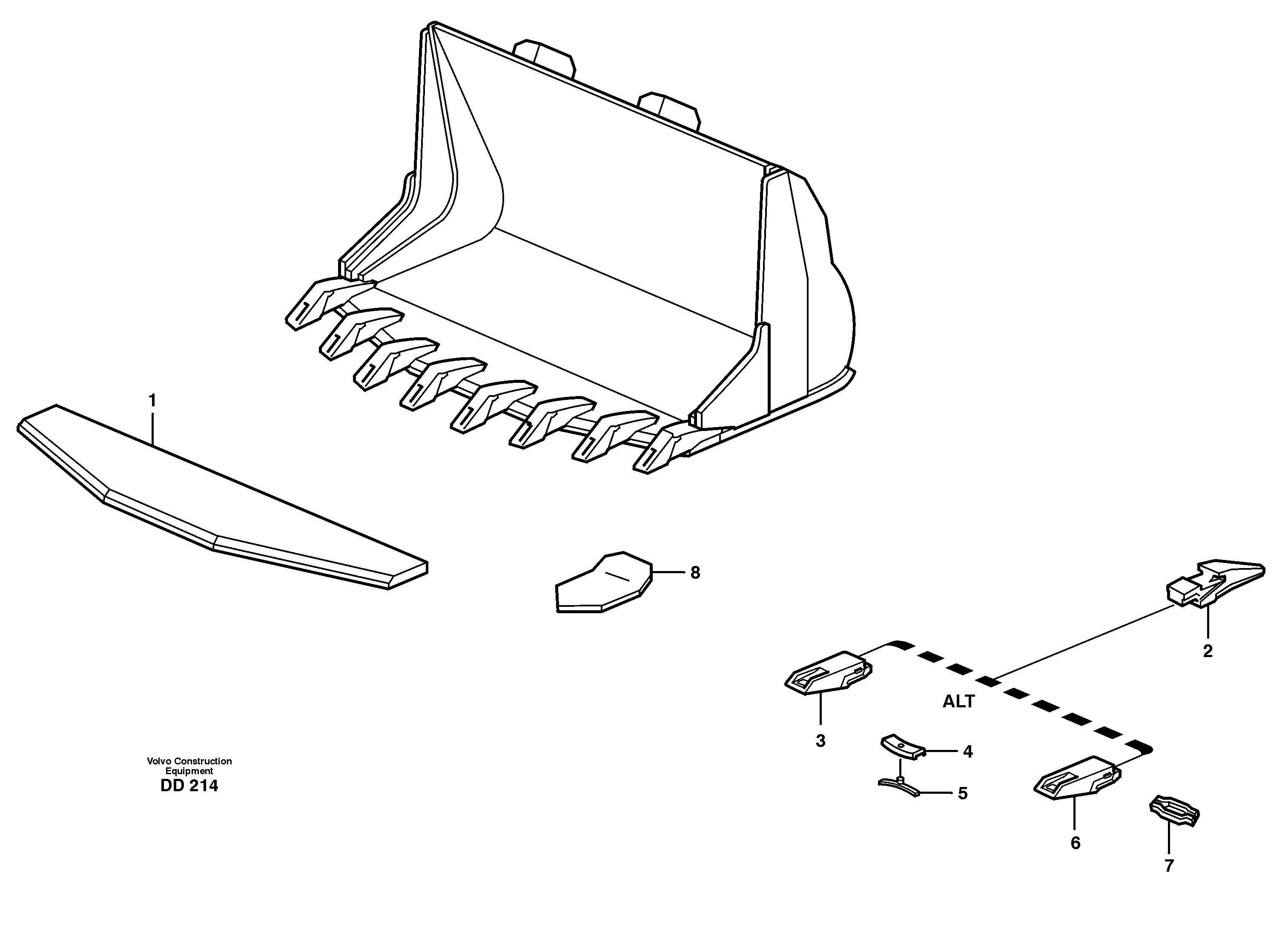 Cutting edge VOE11045680 VOLVO