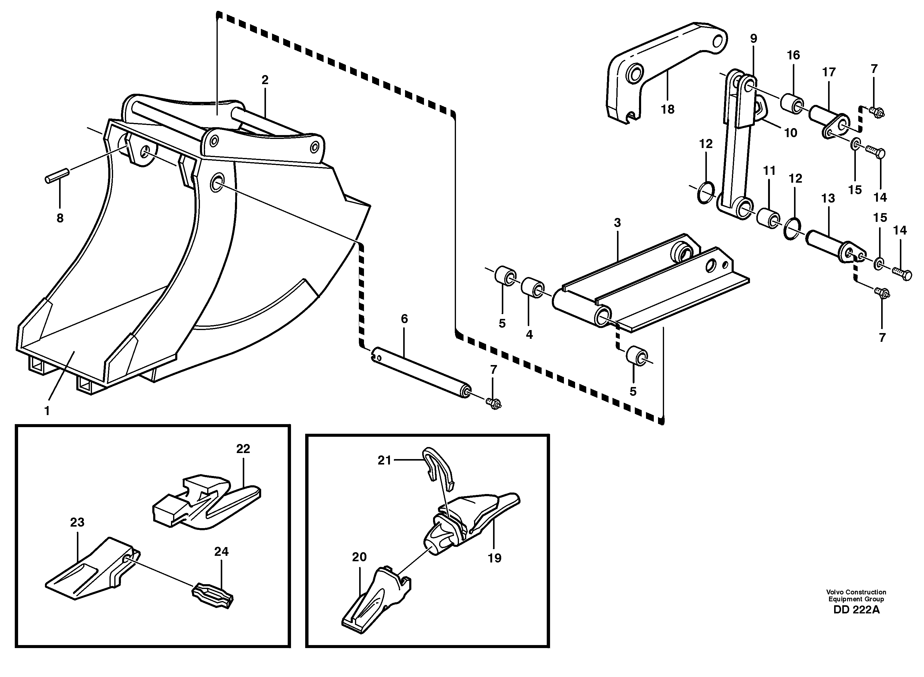 Center bearing VOE11010061 VOLVO
