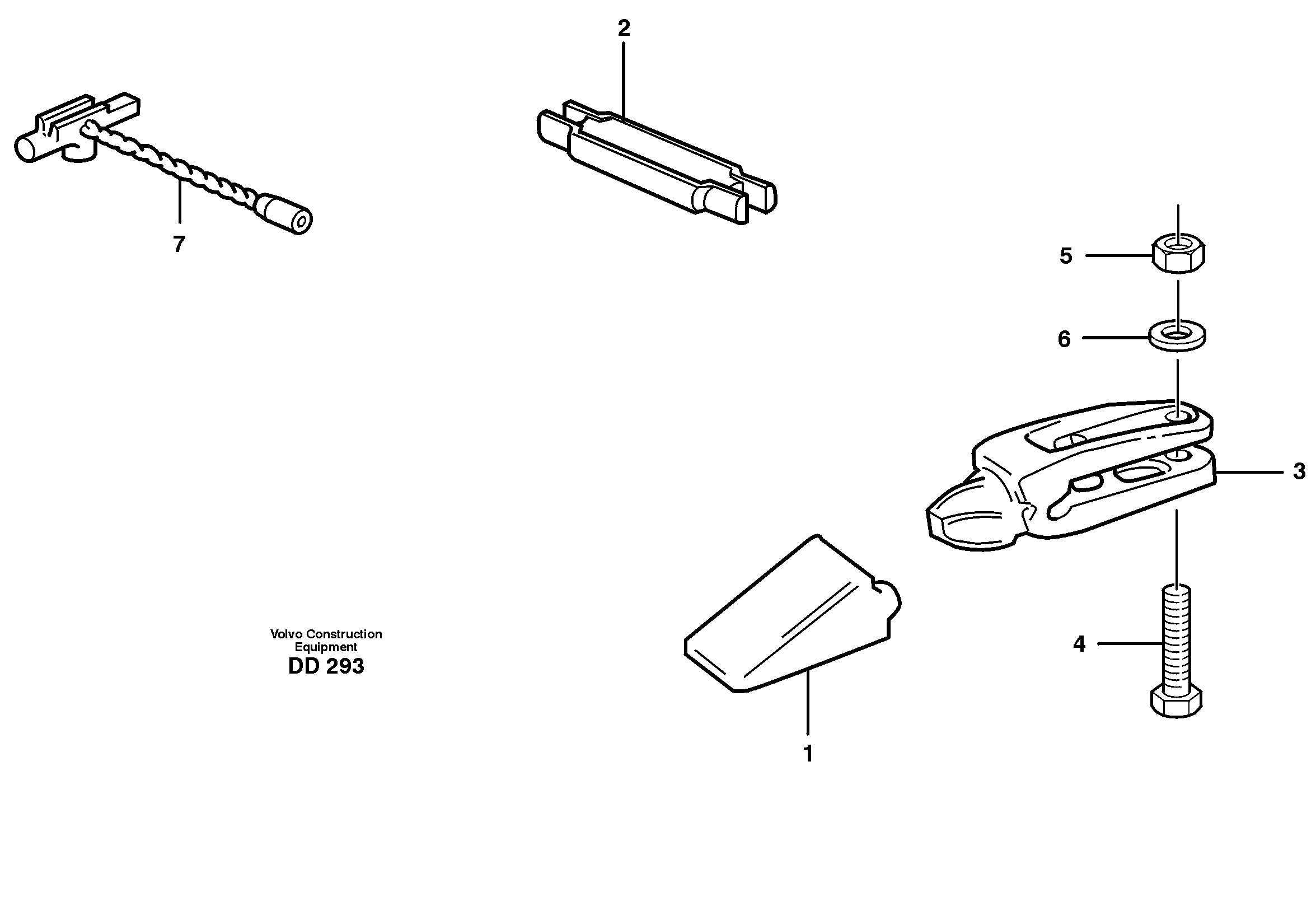Mounting rail VOE955392 VOLVO