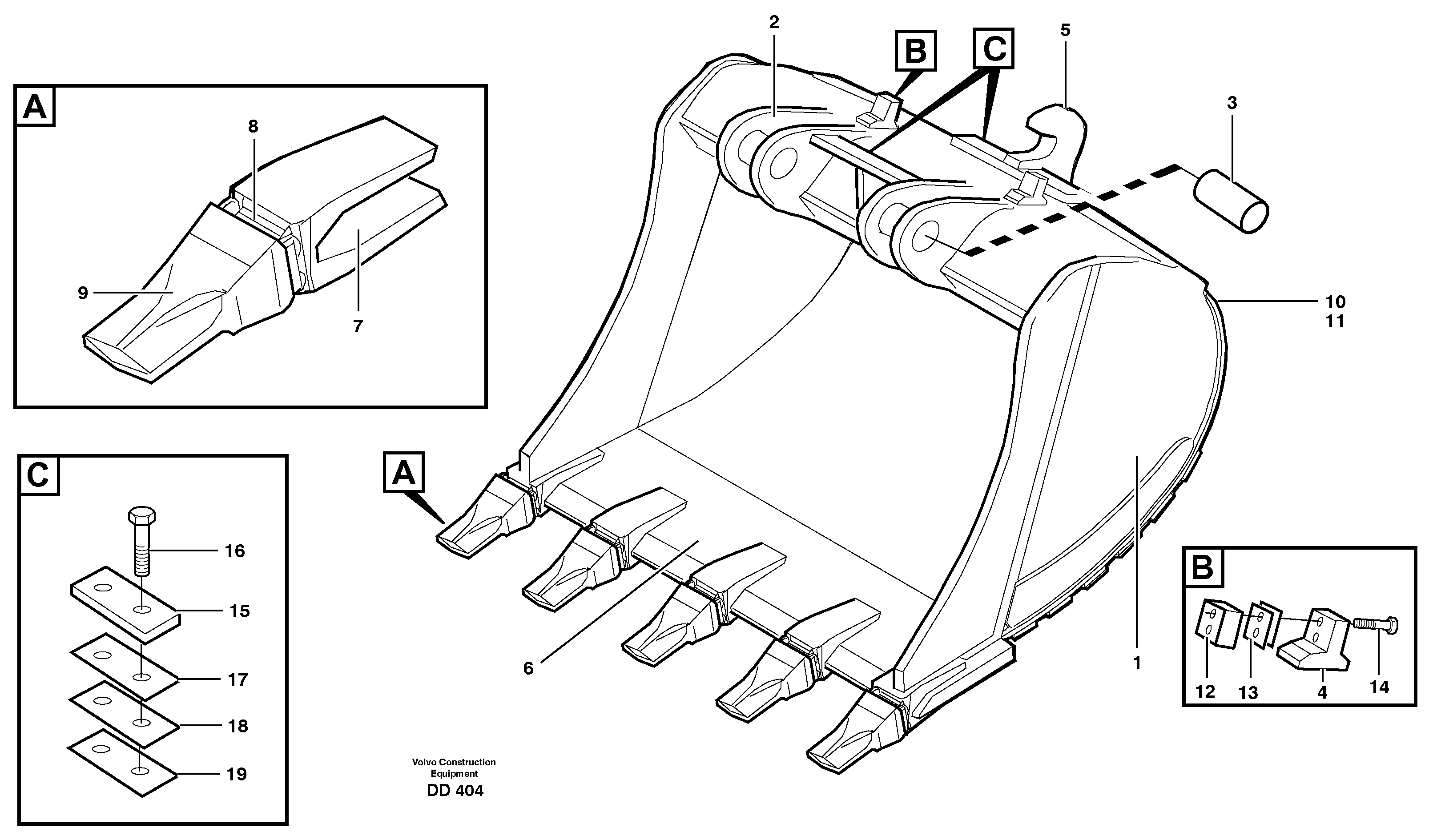 Contr.block,outrigger VOE14323217 VOLVO