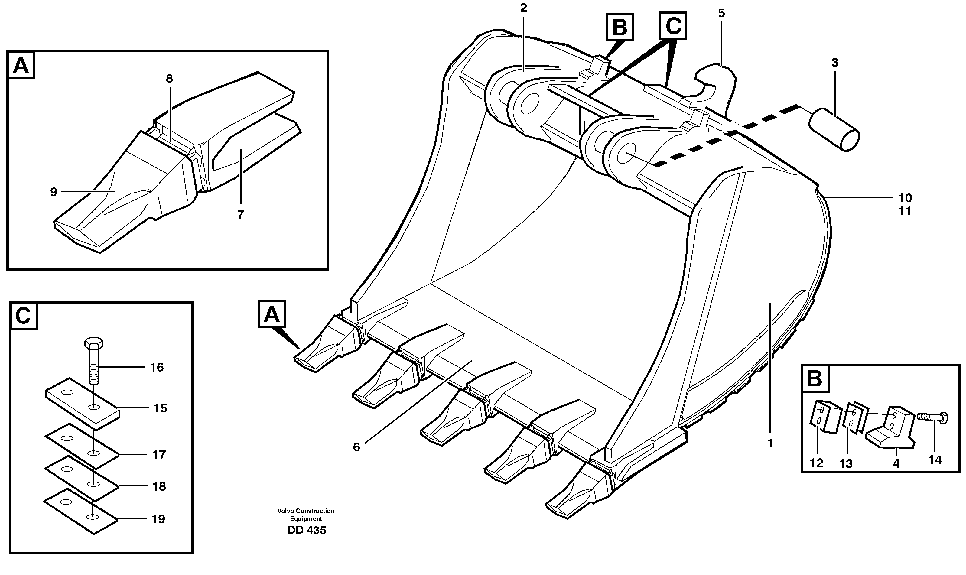 Contr.block,outrigger VOE14323650 VOLVO