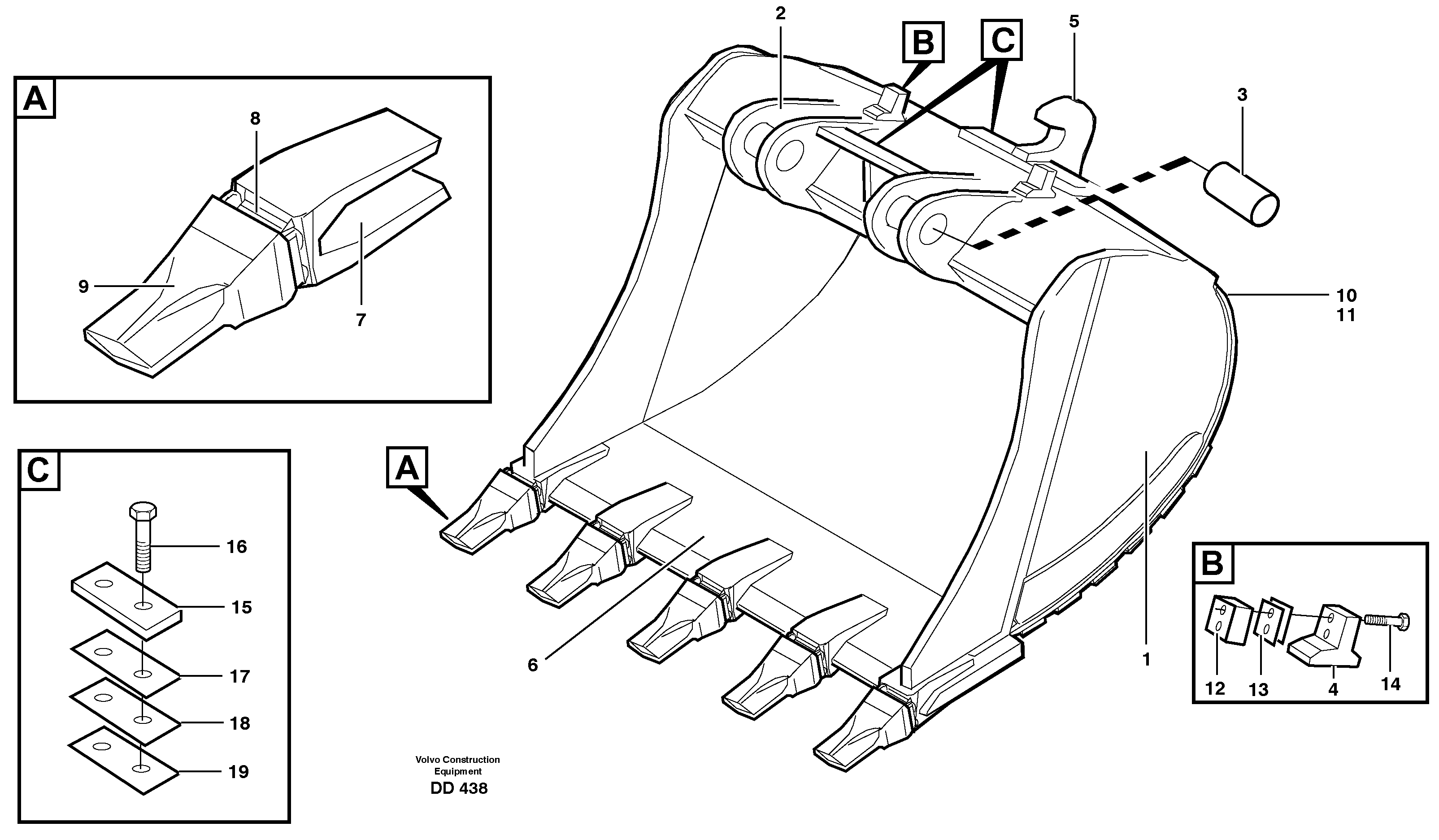Contr.block,outrigger VOE14323652 VOLVO