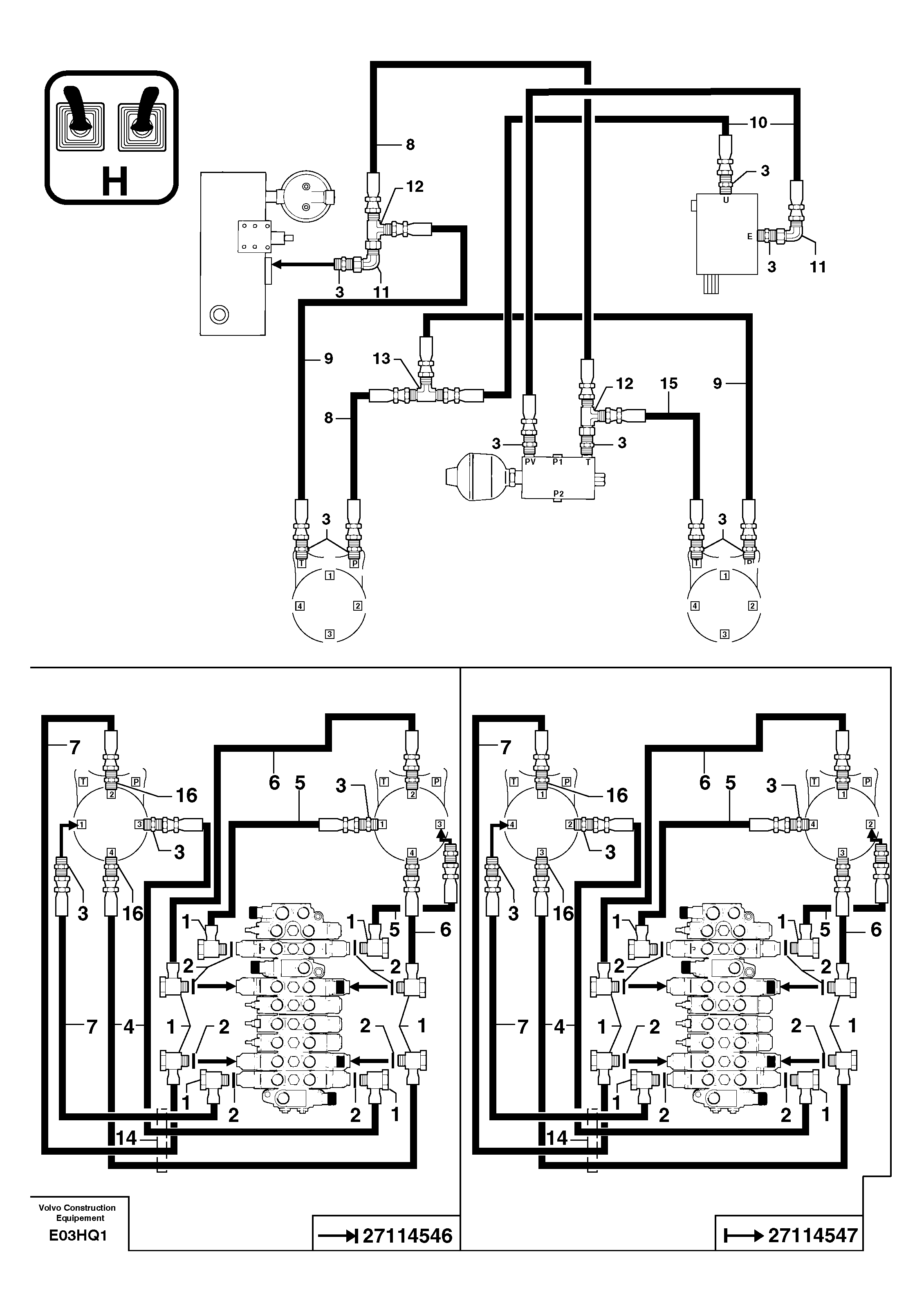Hose PJ4190224 VOLVO