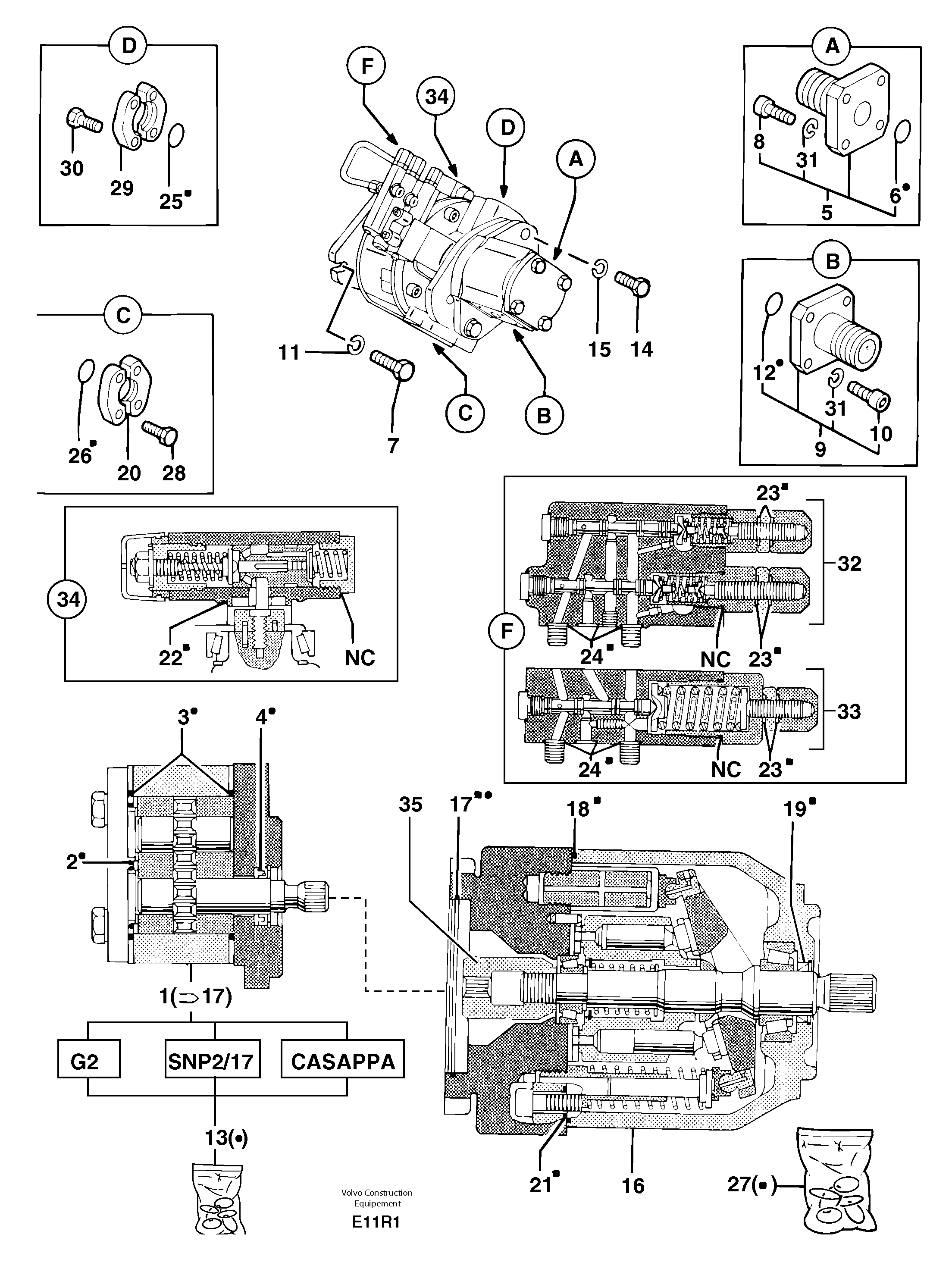 Sealing Kit PJ7450342 VOLVO