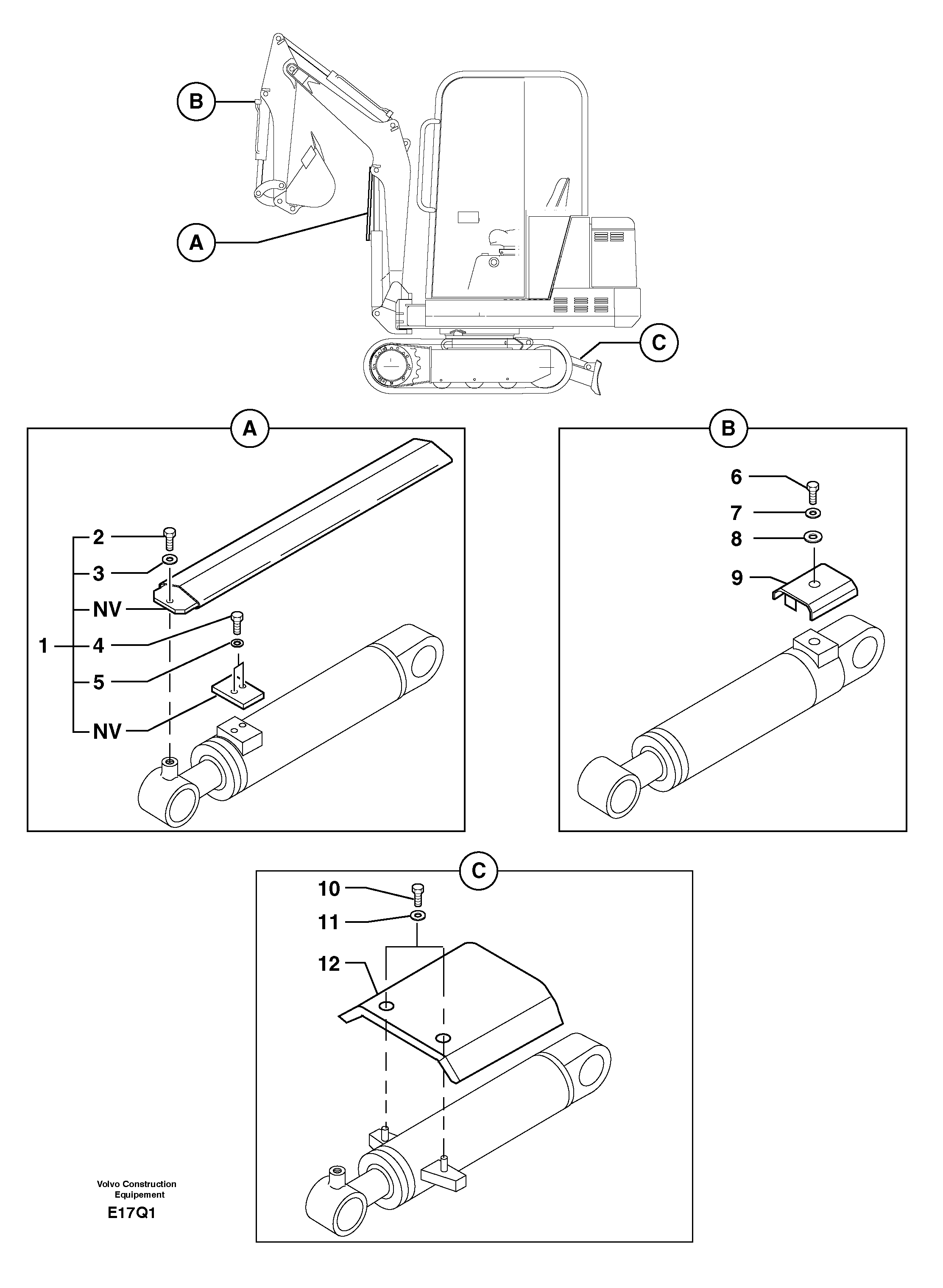 Cylinder rod protec. PJ6400098 VOLVO