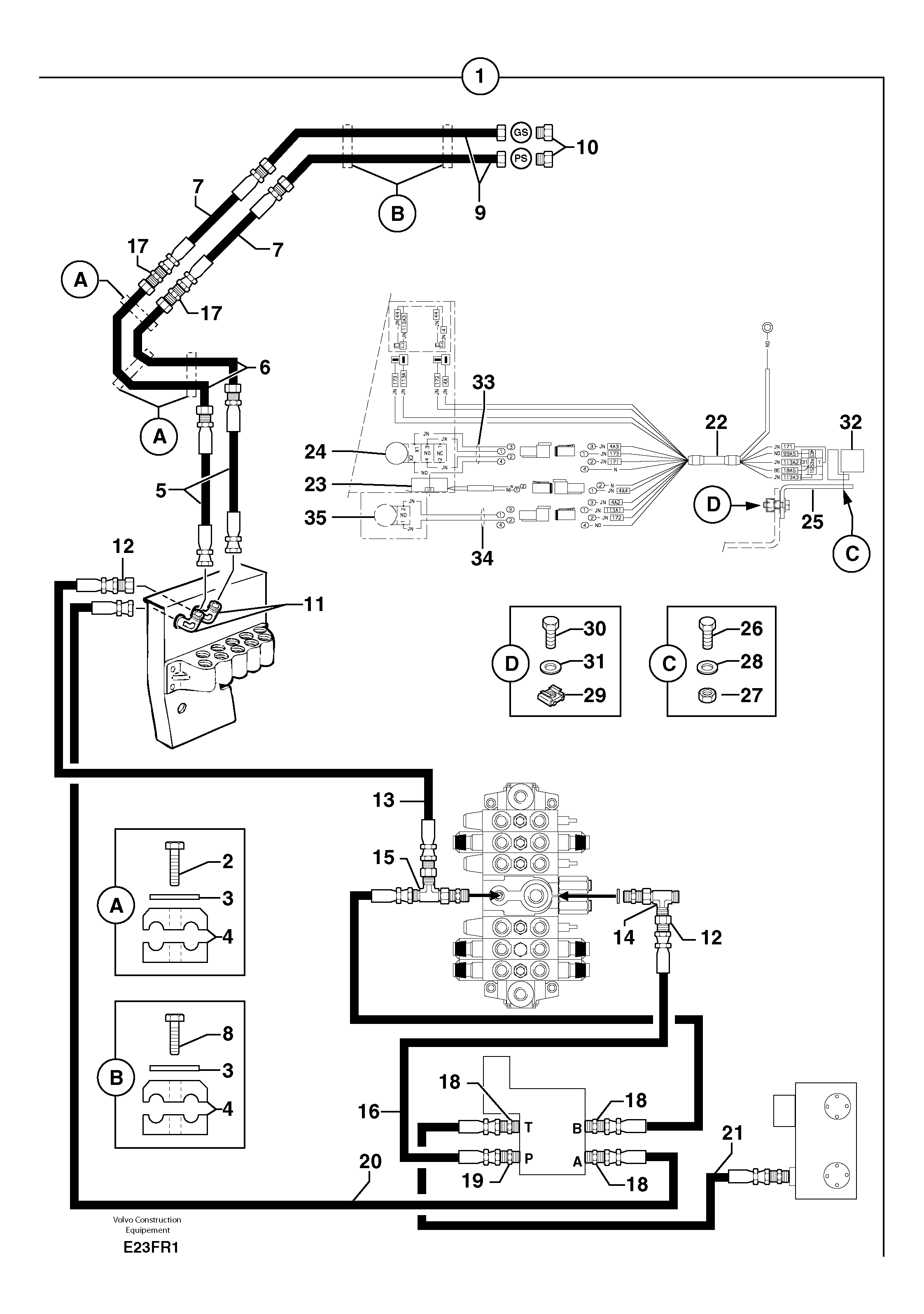 Wire harness PJ5720569 VOLVO