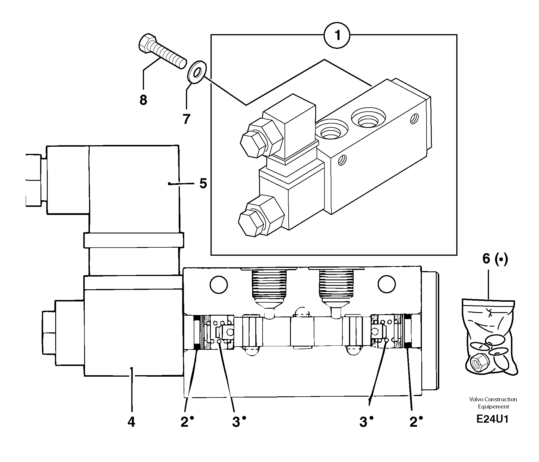 Mounting rail VOE11806265 VOLVO