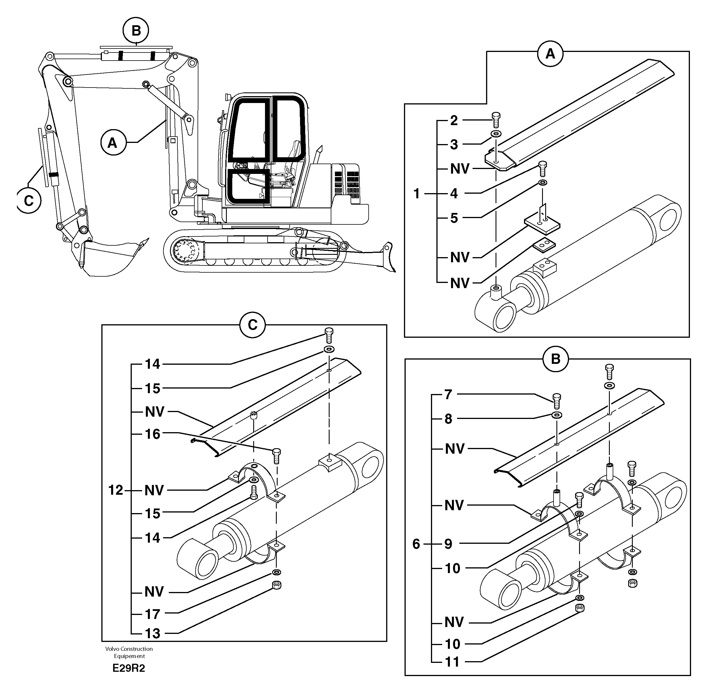 Cylinder rod protec. PJ6660081 VOLVO