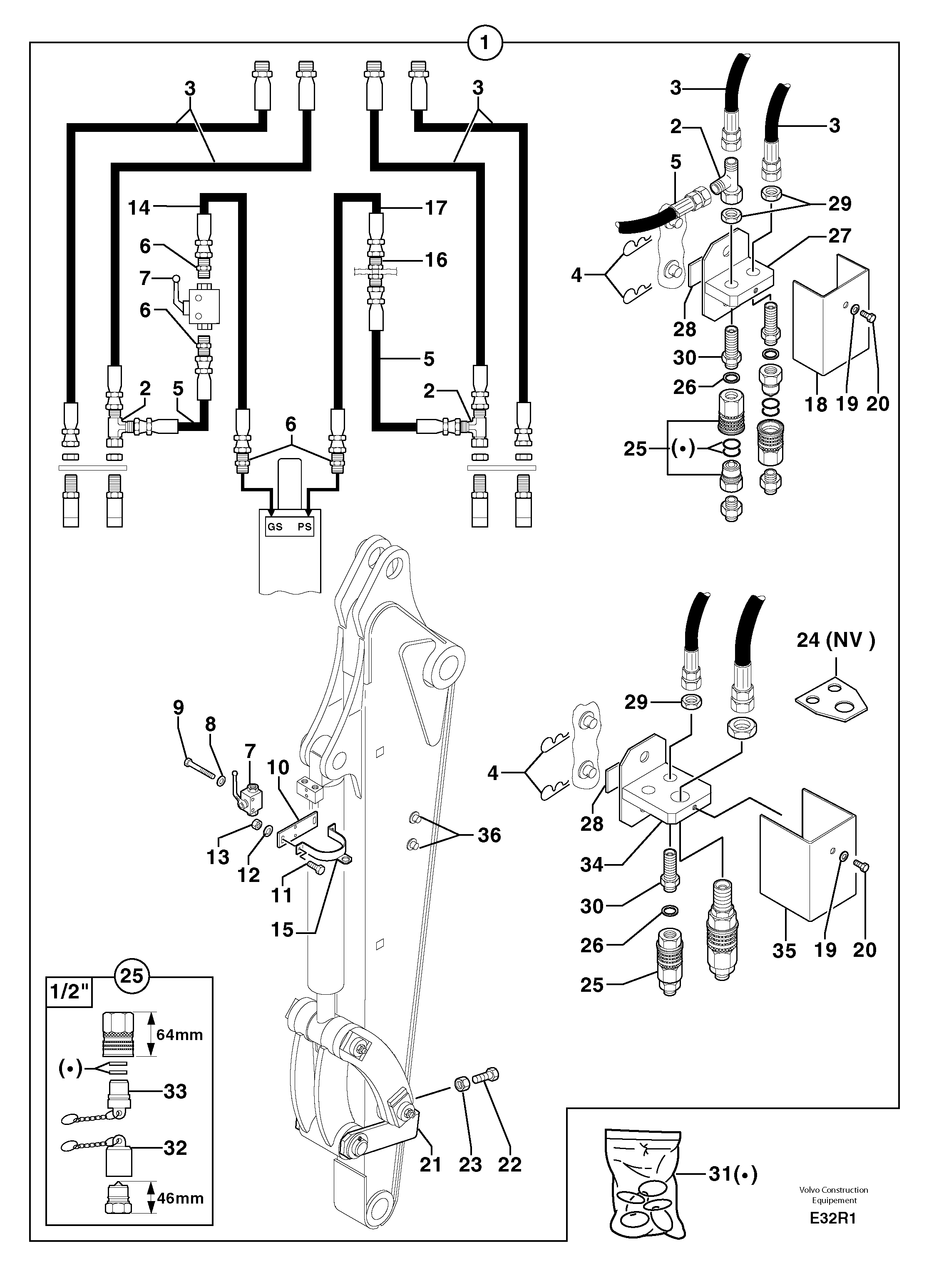 Flange Half PJ4690704 VOLVO