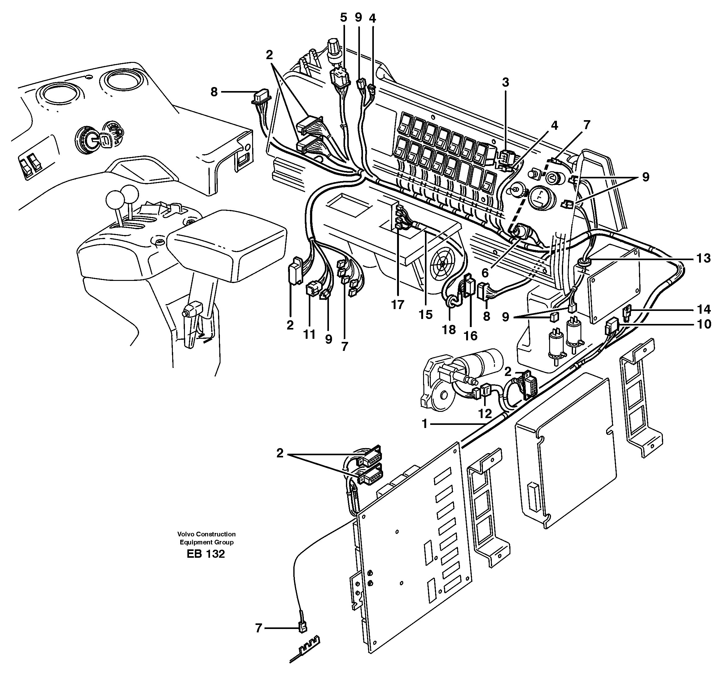 Cable harness VOE11040807 VOLVO