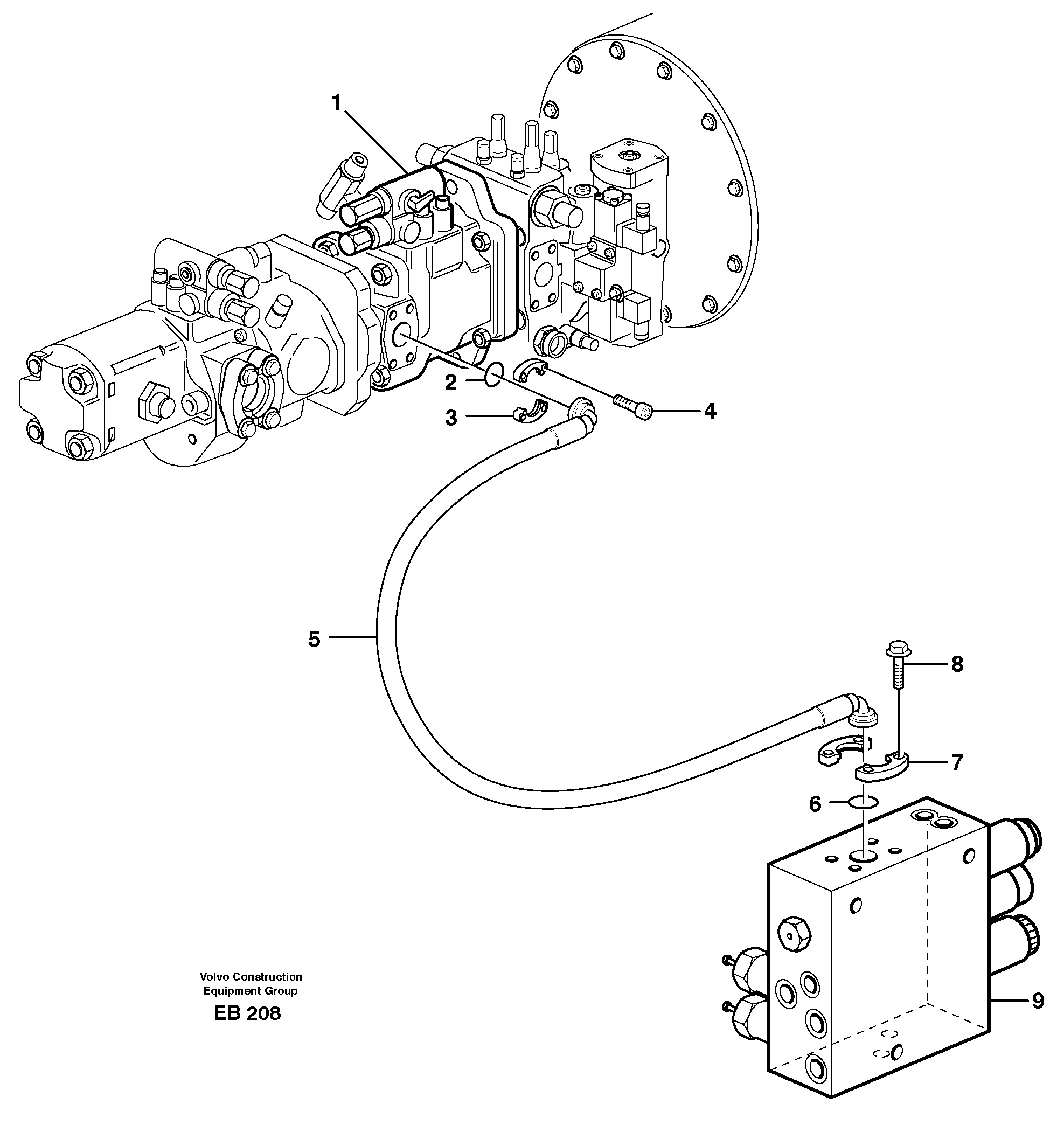 Timing gear casing VOE935573 VOLVO