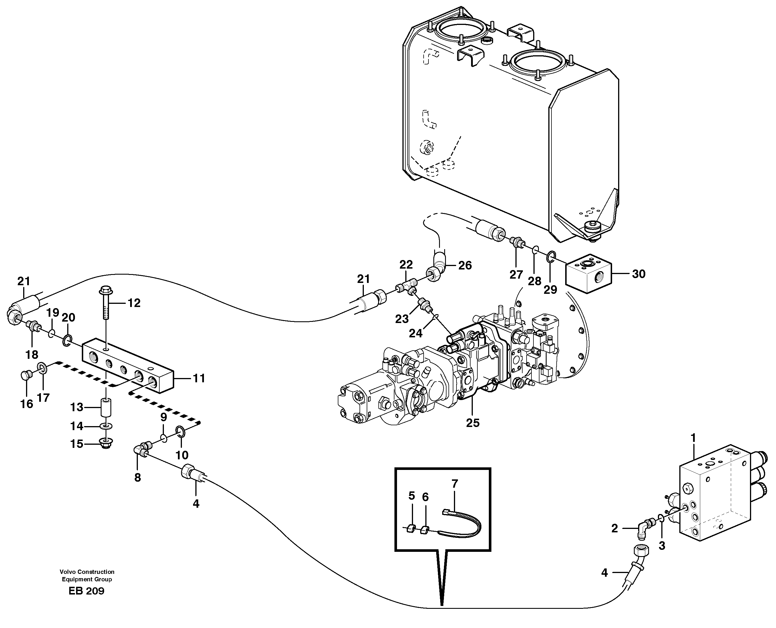 Timing gear casing VOE935658 VOLVO
