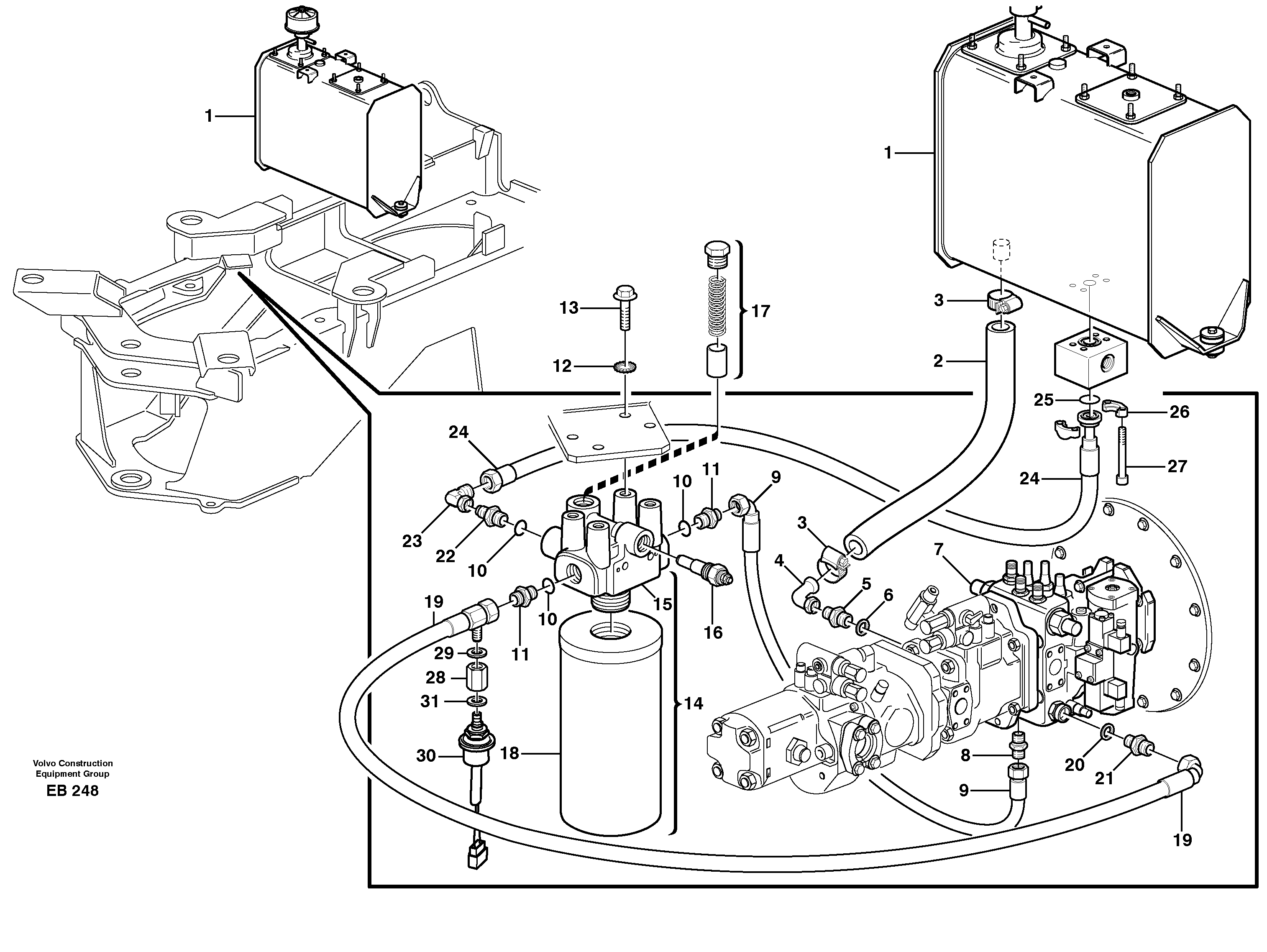 Timing gear casing VOE935362 VOLVO