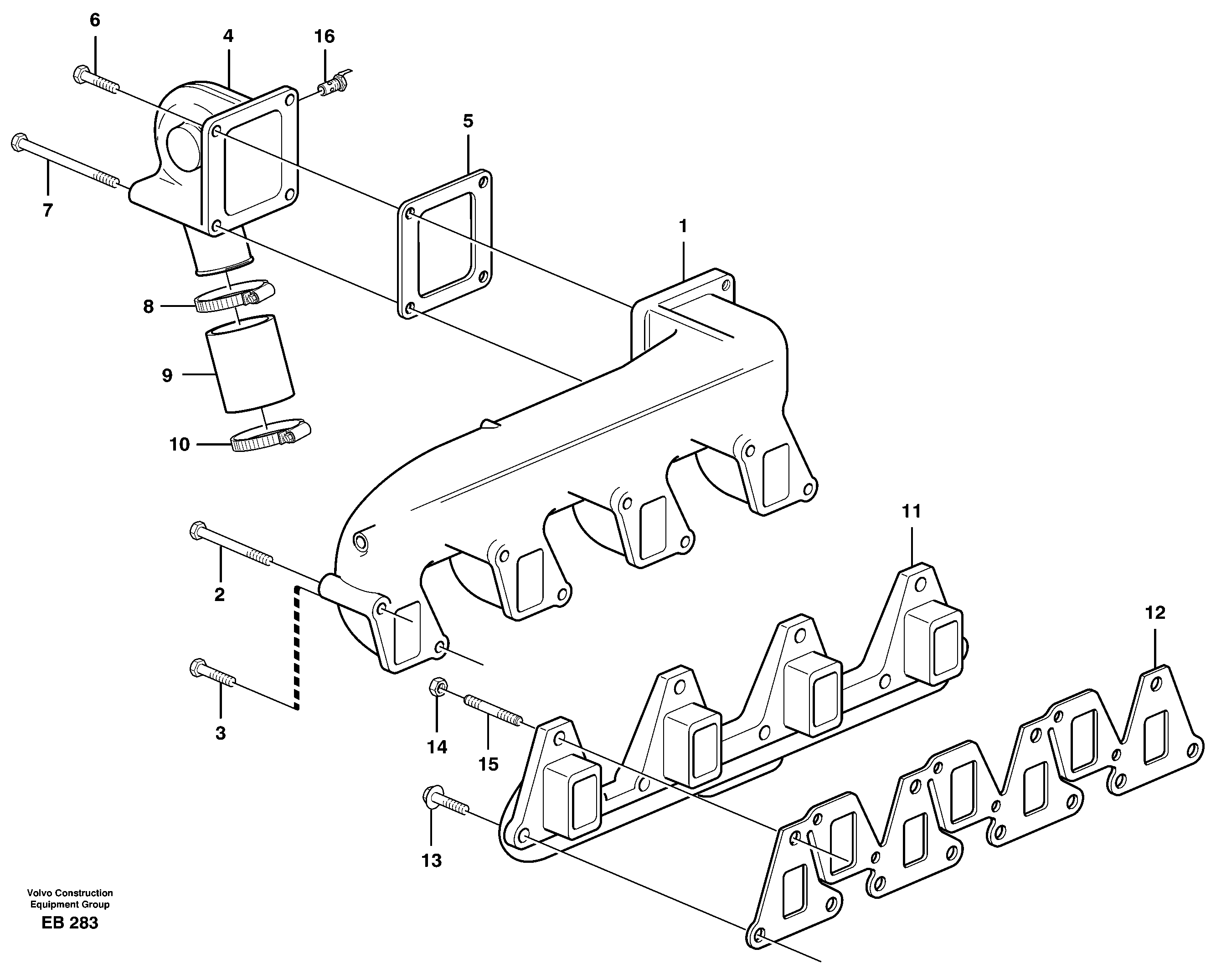 For upper engine part VOE11707131 VOLVO