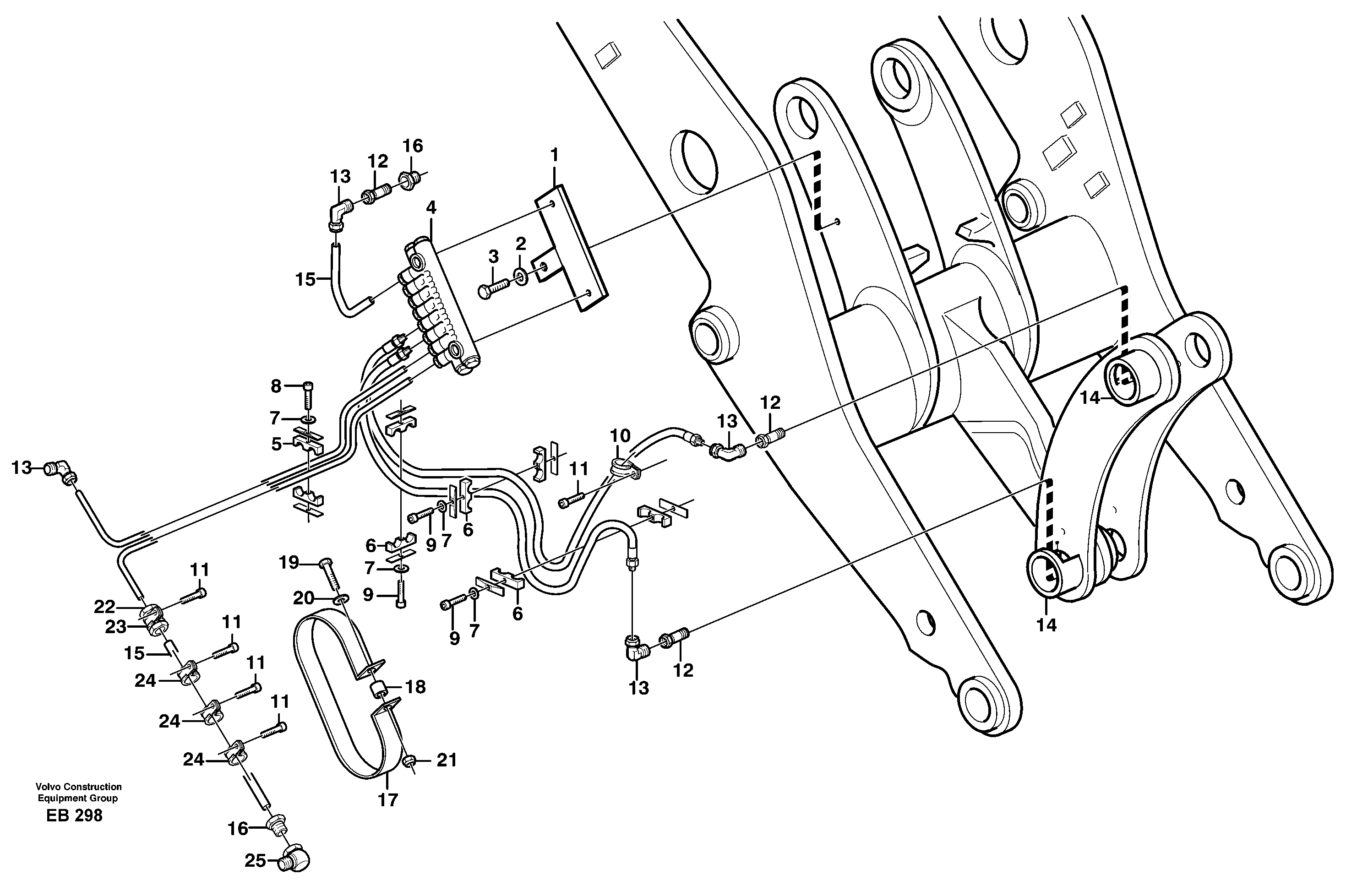 Крепежный зажим VOE11708529 VOLVO