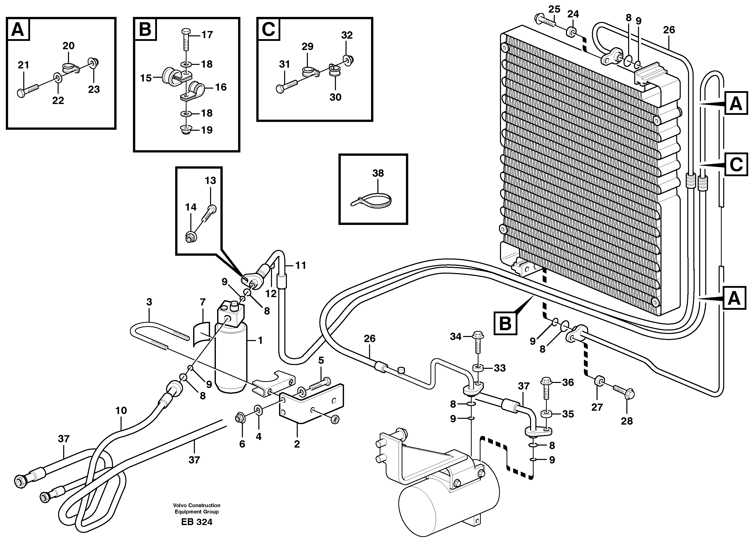 Timing gear casing VOE11006279 VOLVO